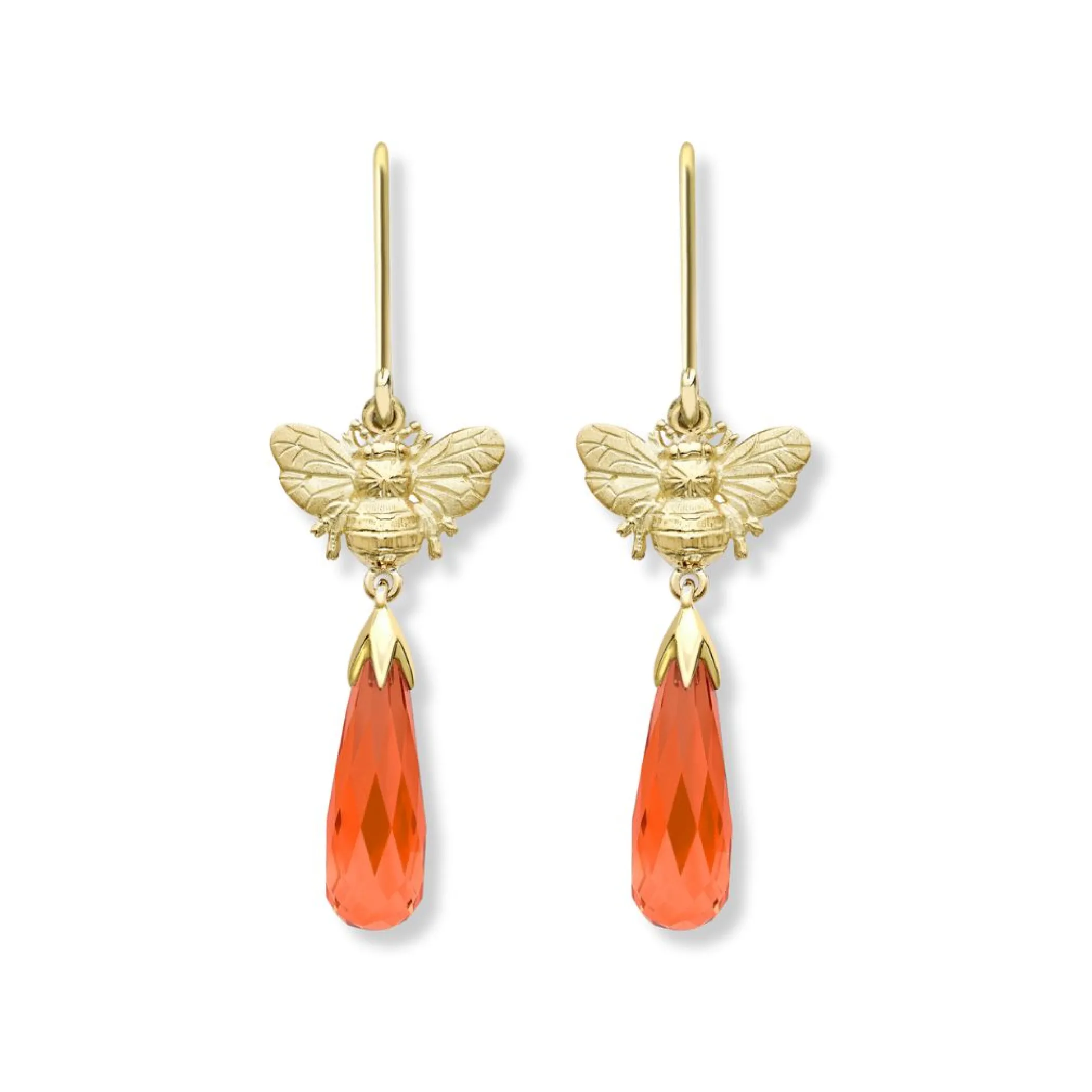 Theo Fennell Jewellery | Drop Earrings*Bee Carnelian Briolette Earrings