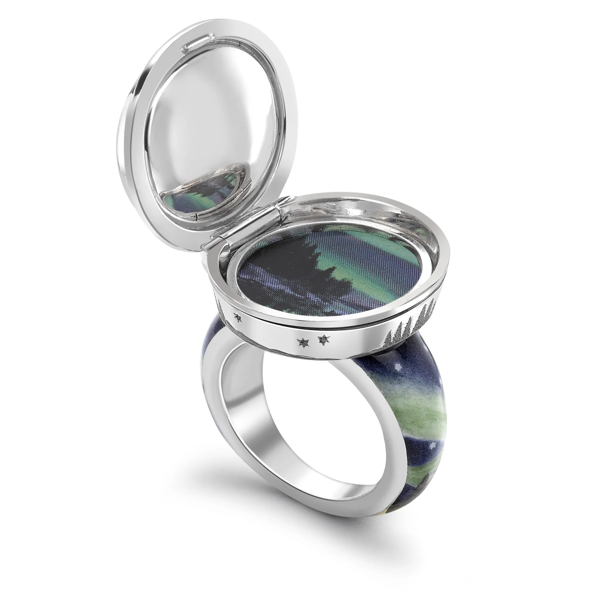 Theo Fennell Rings | Jewellery*Black Opal Northern Lights Opening Ring