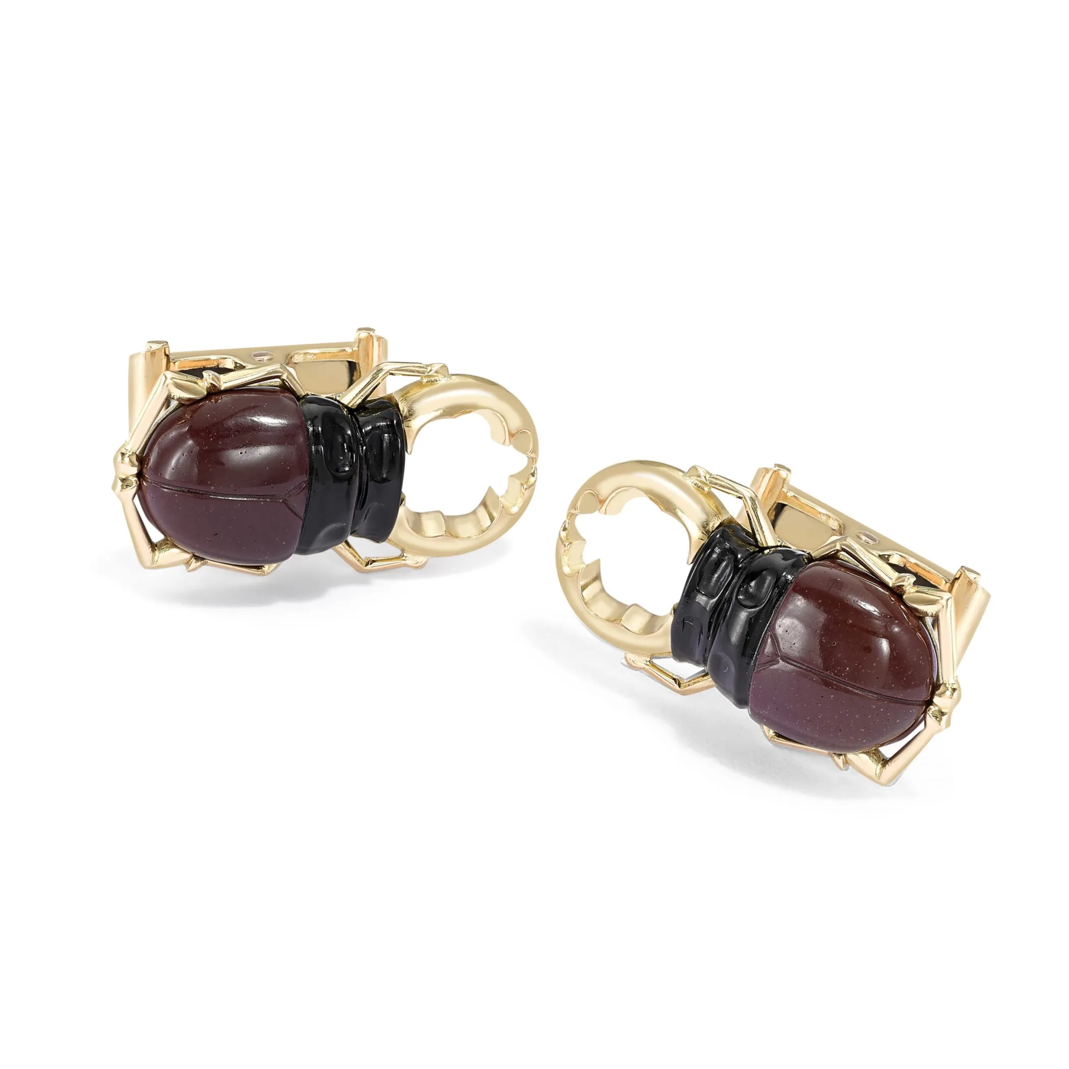 Theo Fennell Silverware | Jewellery*Carved Onyx Stag Beetle Cufflinks