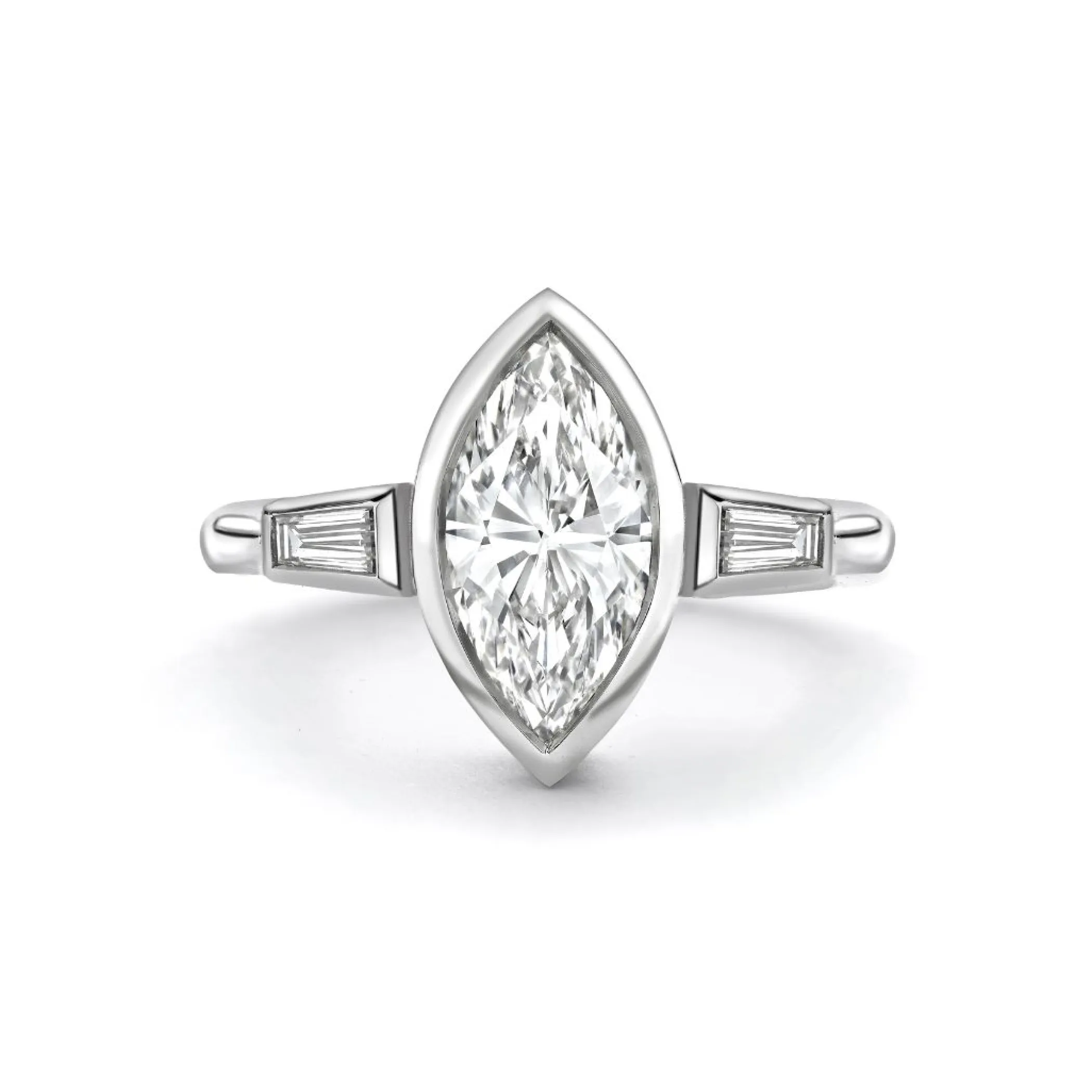 Theo Fennell Jewellery | One Off Pieces*1.68ct Marquise Diamond Three Stone Ring