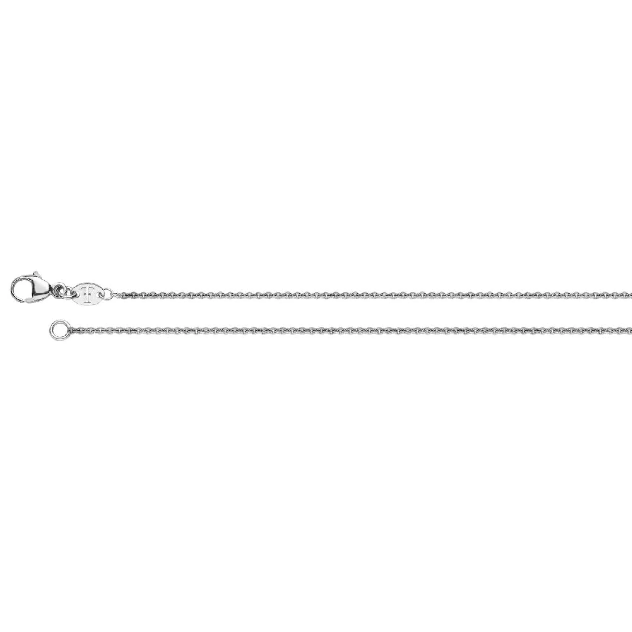 Theo Fennell Jewellery | Chains*18ct White Gold 18″ Mini Oval Belcher Chain