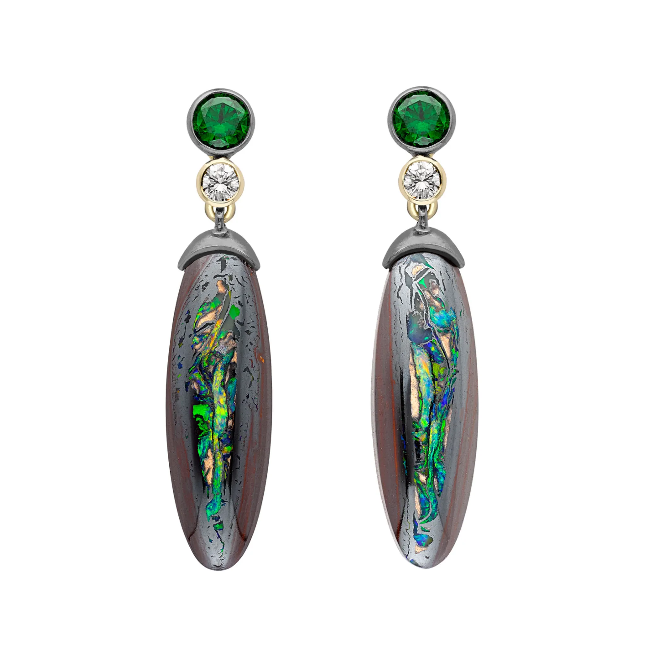 Theo Fennell One Off Pieces | Jewellery*Demantoid Garnet and Opal Drop Earrings