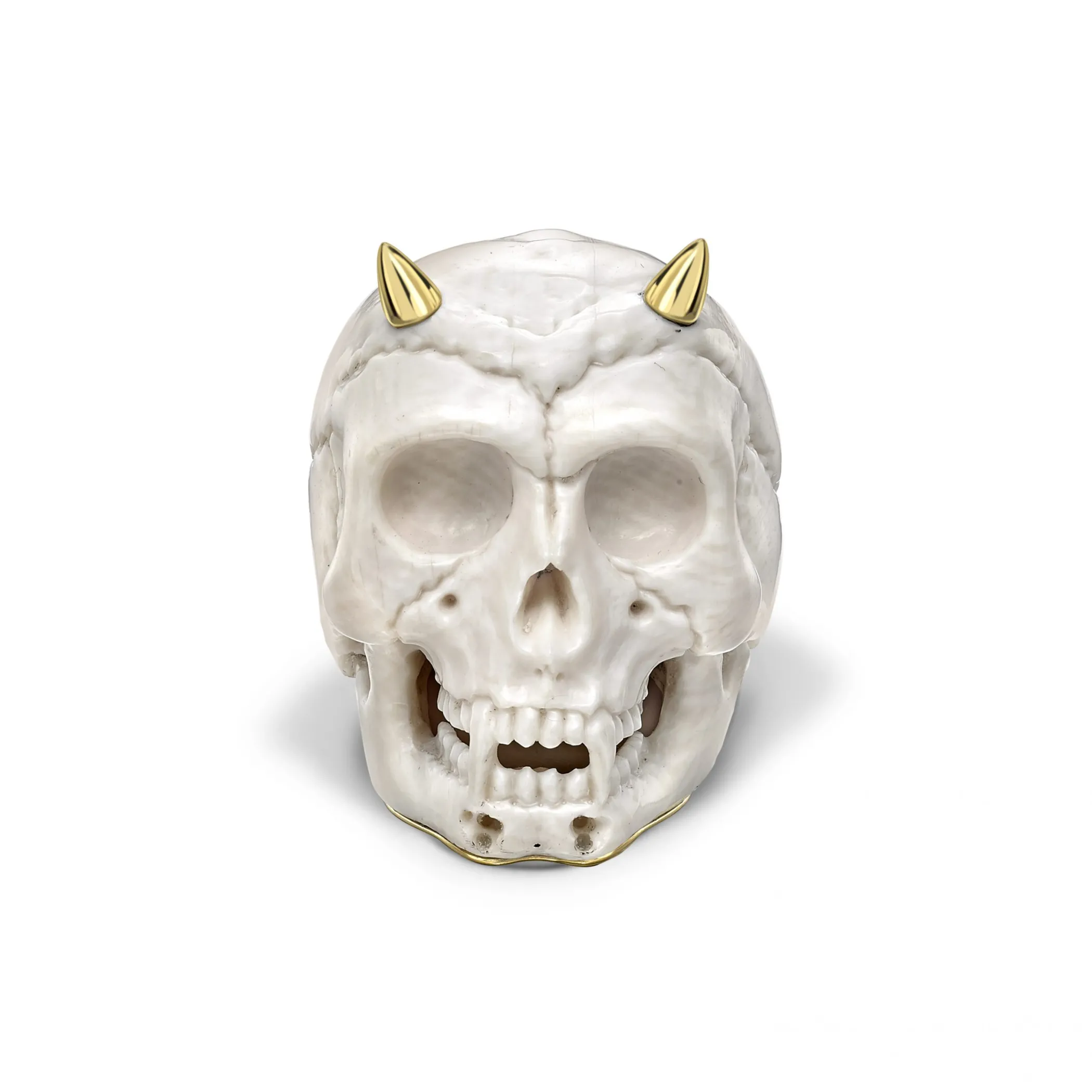 Theo Fennell Jewellery | One Off Pieces*Devil Horn Mammoth Ivory Skull Ring