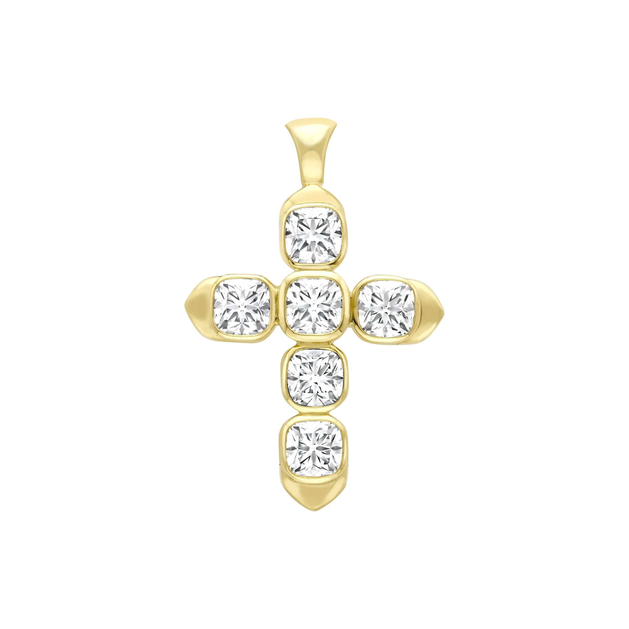 Theo Fennell Jewellery | Pendants*Forevermark Cushion Cut Diamond Cross Pendant