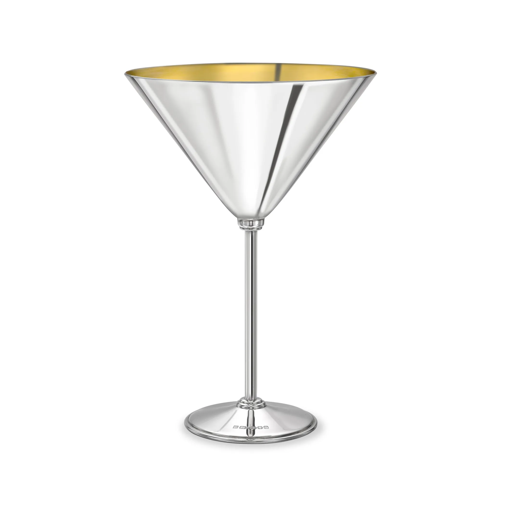 Theo Fennell Silverware*Gilded Silver Martini Glass