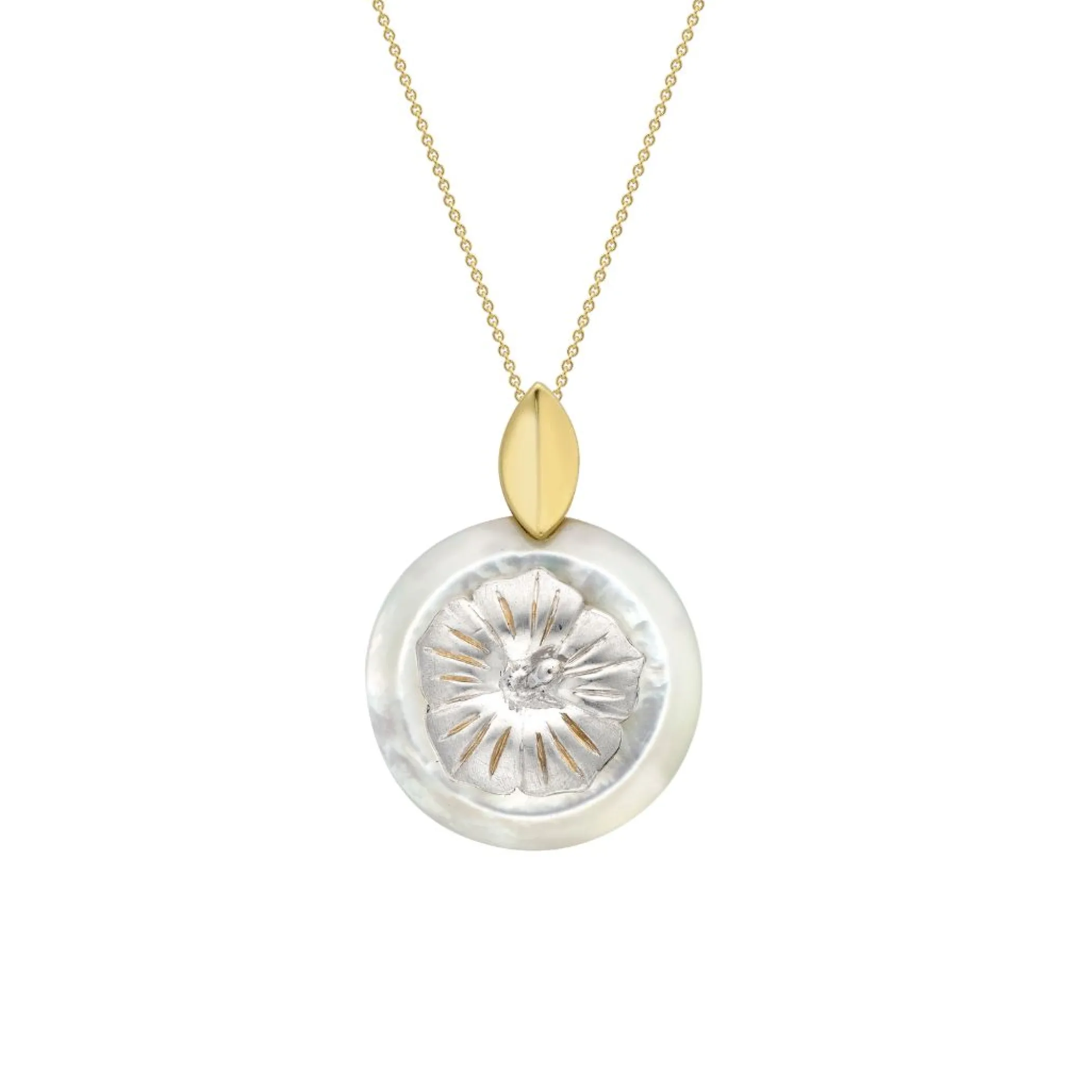Theo Fennell Jewellery | Necklaces*Hibiscus And Mother of Pearl Pendant