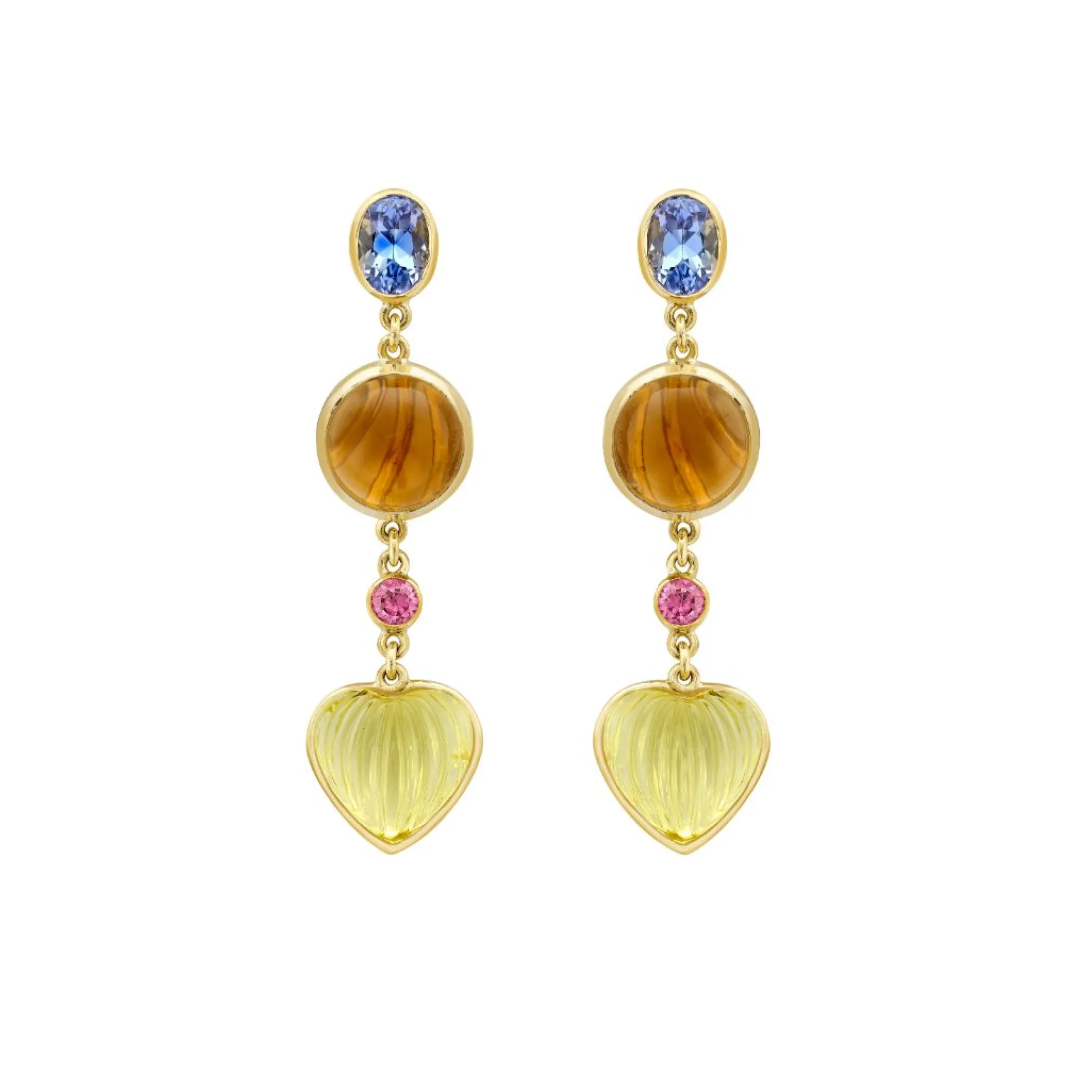 Theo Fennell Jewellery | Drop Earrings*Leaf Heart Drop Earrings