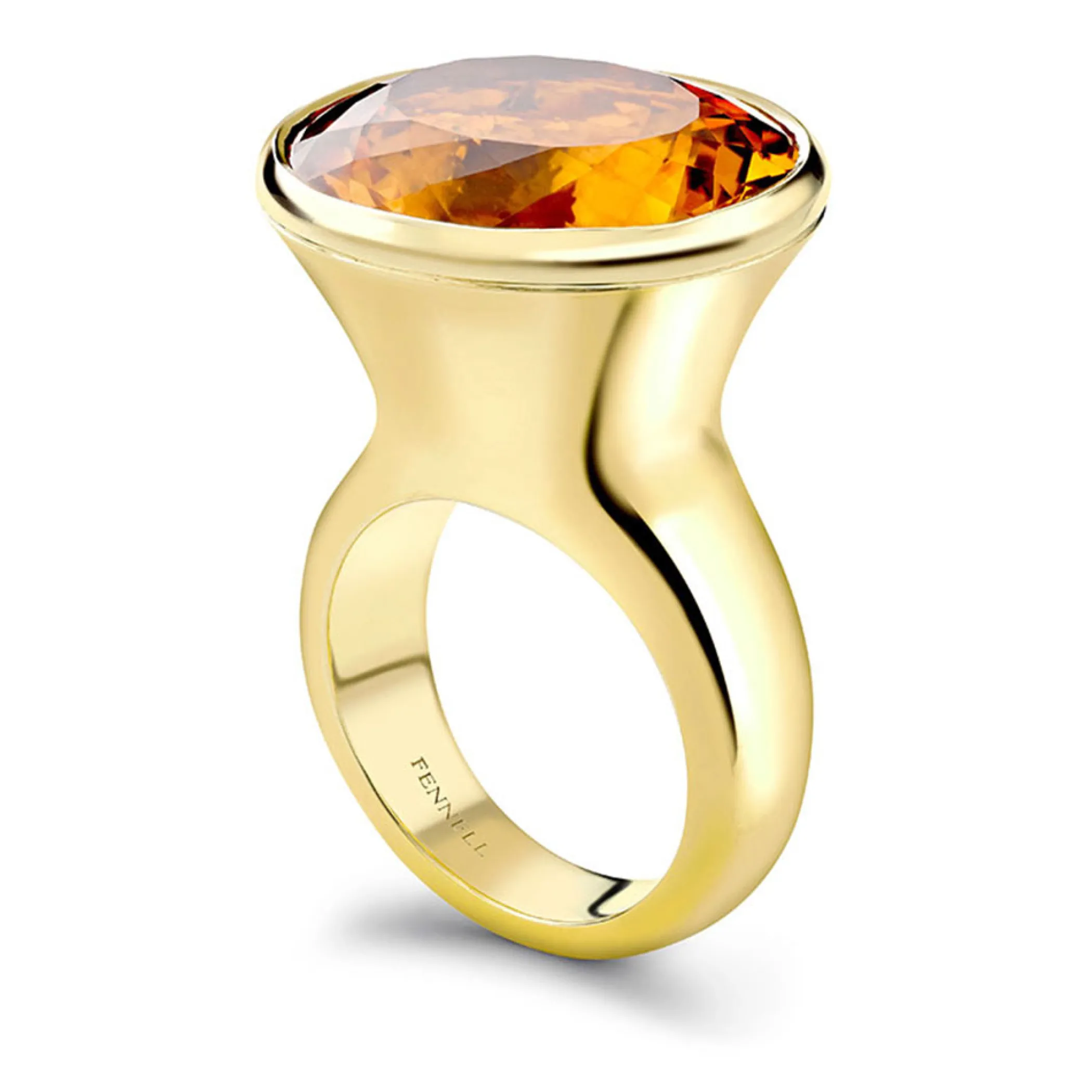 Theo Fennell Jewellery | Rings*Madeira Citrine Trumpet Ring