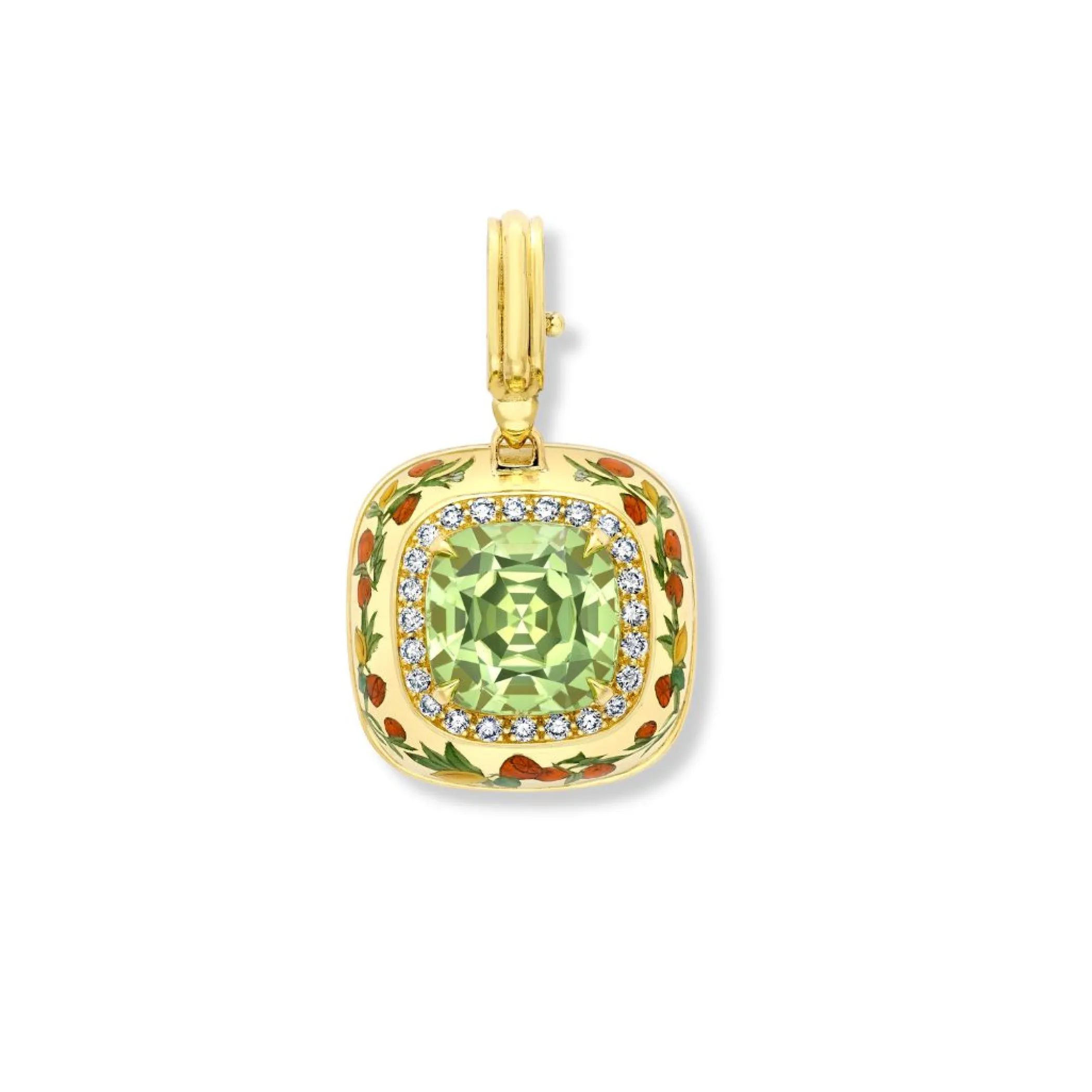 Theo Fennell Jewellery | Pendants*Mint Tourmaline Oranges and Lemons Enamelled Pendant