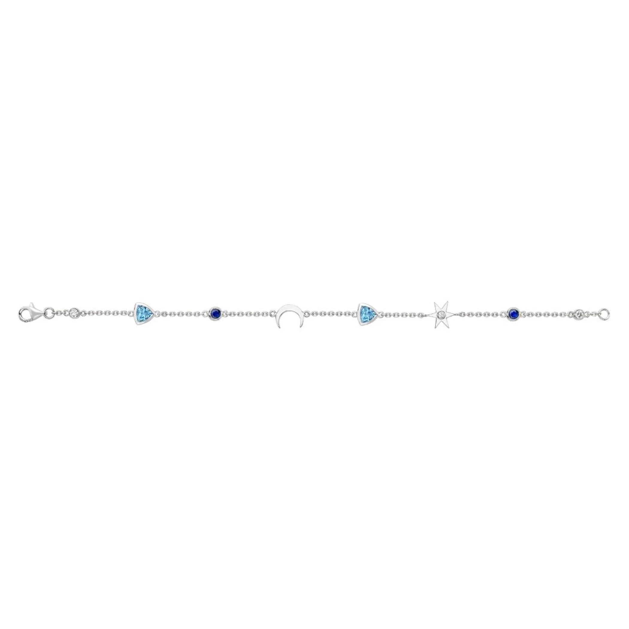 Theo Fennell Jewellery | One Off Pieces*Moon, Sapphire and Diamond Fable Bracelet