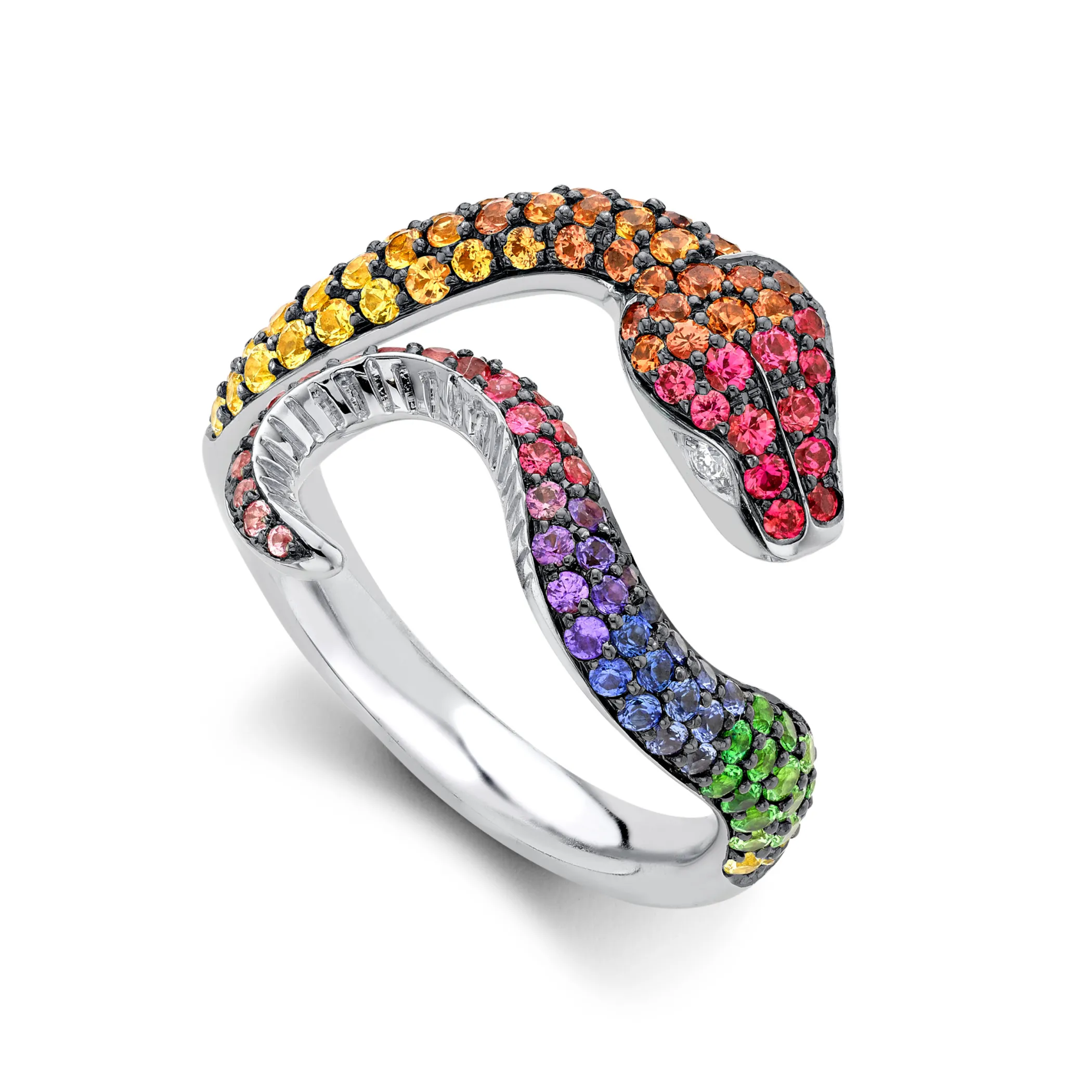 Theo Fennell Jewellery | One Off Pieces*Rainbow Sapphire & Diamond Venym Ring
