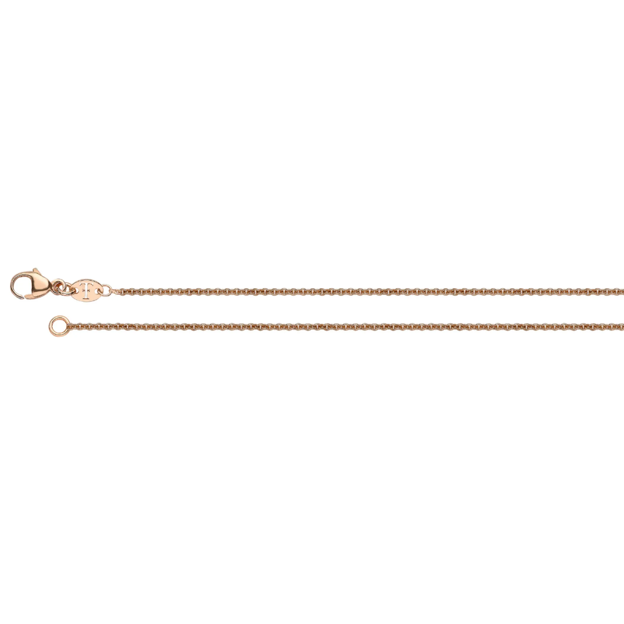 Theo Fennell Jewellery | Chains*Rose Gold Mini Oval Belcher 16″ Chain
