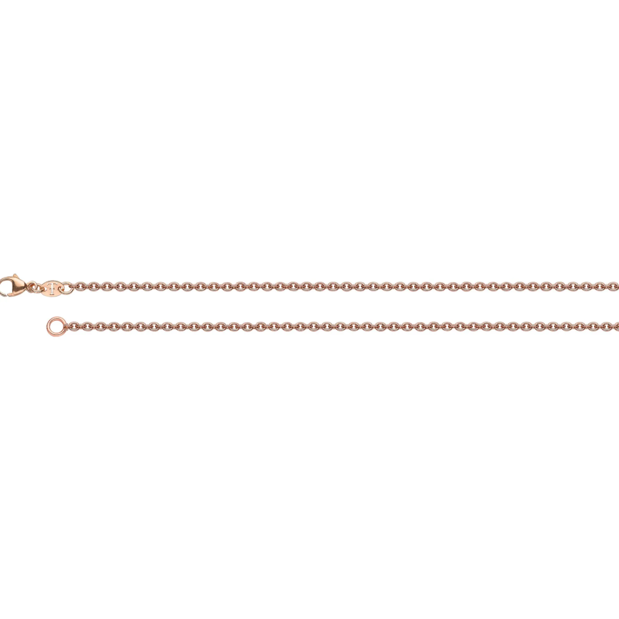 Theo Fennell Jewellery | Chains*Rose Gold Small Oval Belcher 18″ Chain