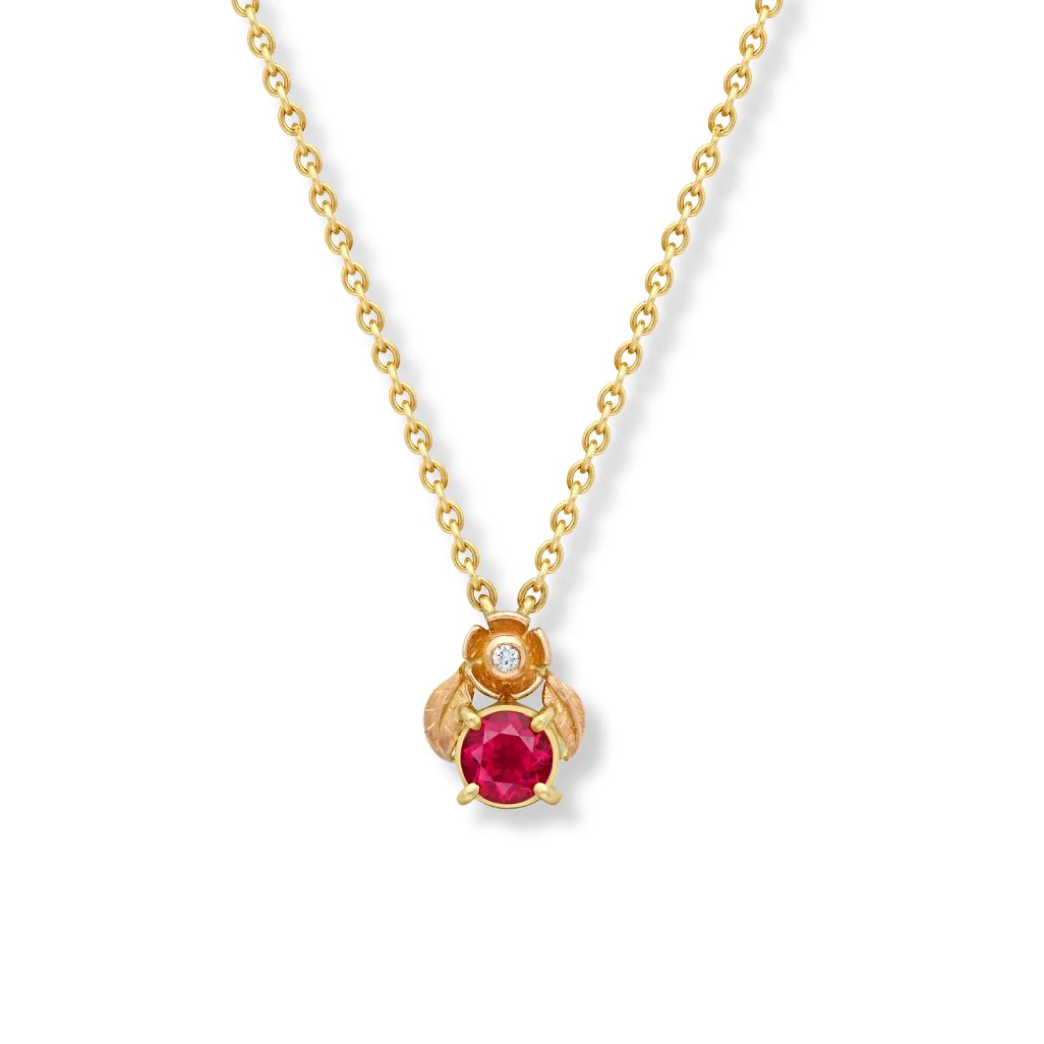 Theo Fennell Jewellery | Necklaces*Rubellite Posy Blossom Necklace