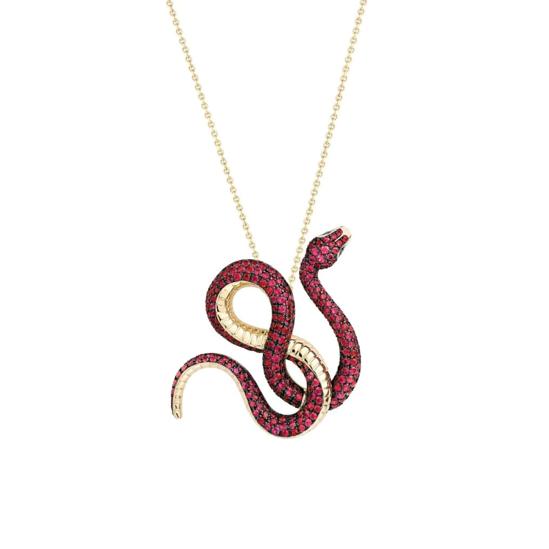 Theo Fennell Jewellery | Pendants*Ruby & Black Diamond Small Venym Pendant