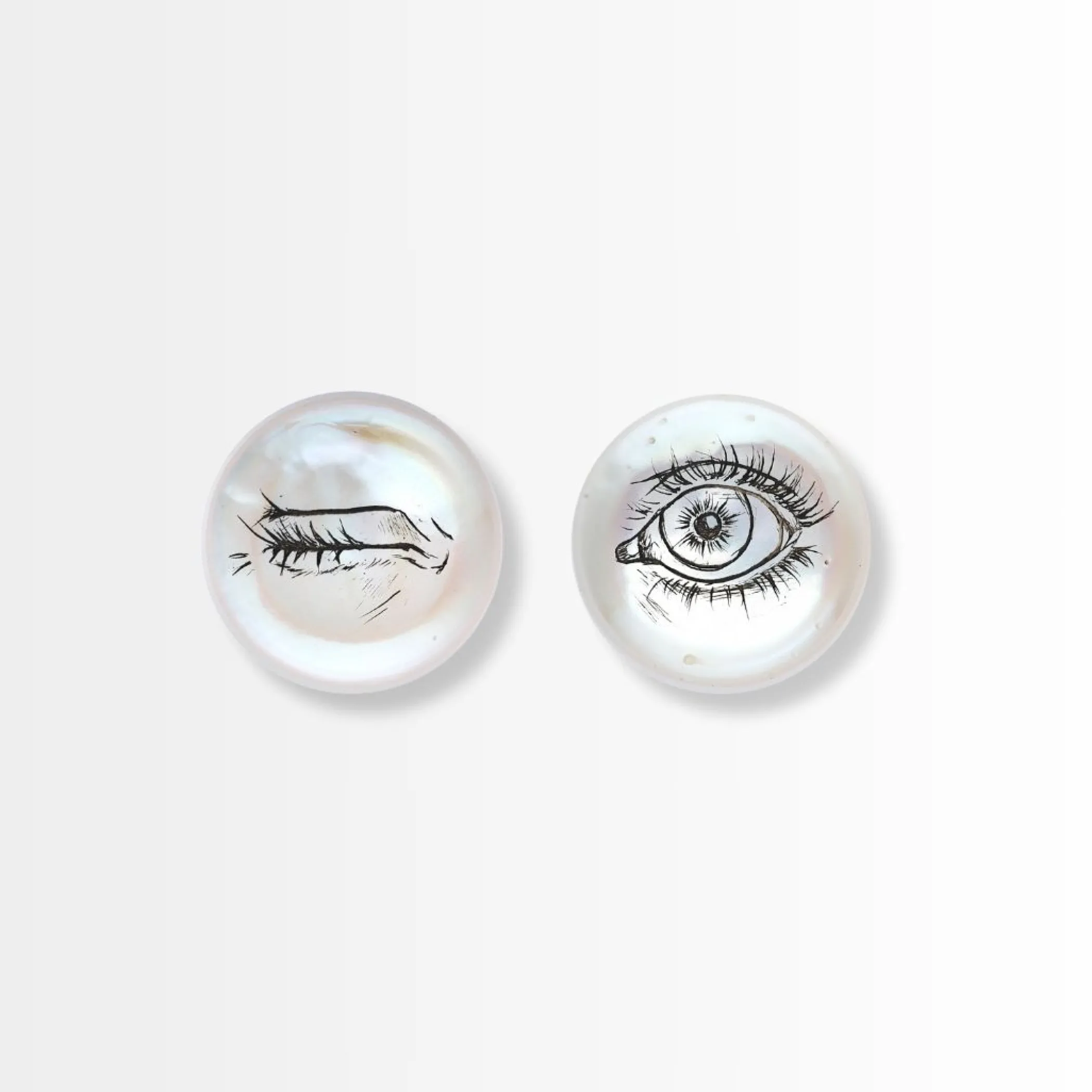 Theo Fennell Jewellery | Stud Earrings*Scrimshaw Coin Stud Earrings