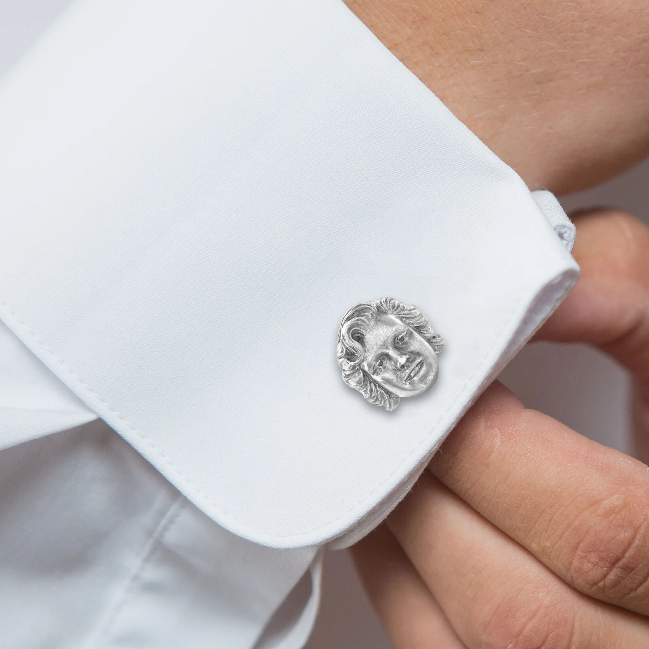 Theo Fennell Silverware | Jewellery*Silver Blonde Bombshell Portrait Cufflinks