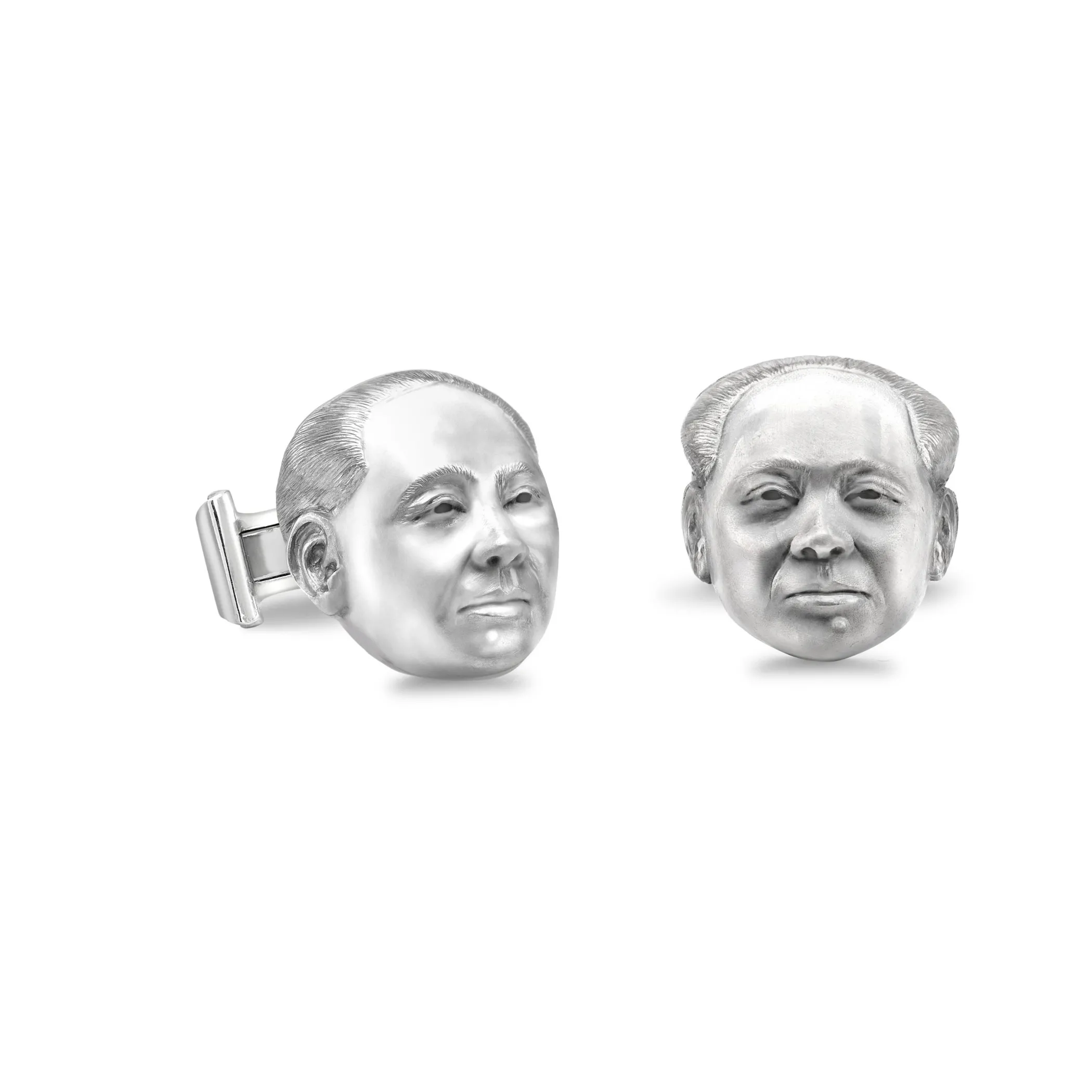 Theo Fennell Silverware | Jewellery*Silver Chairman Mao Portrait Cufflinks