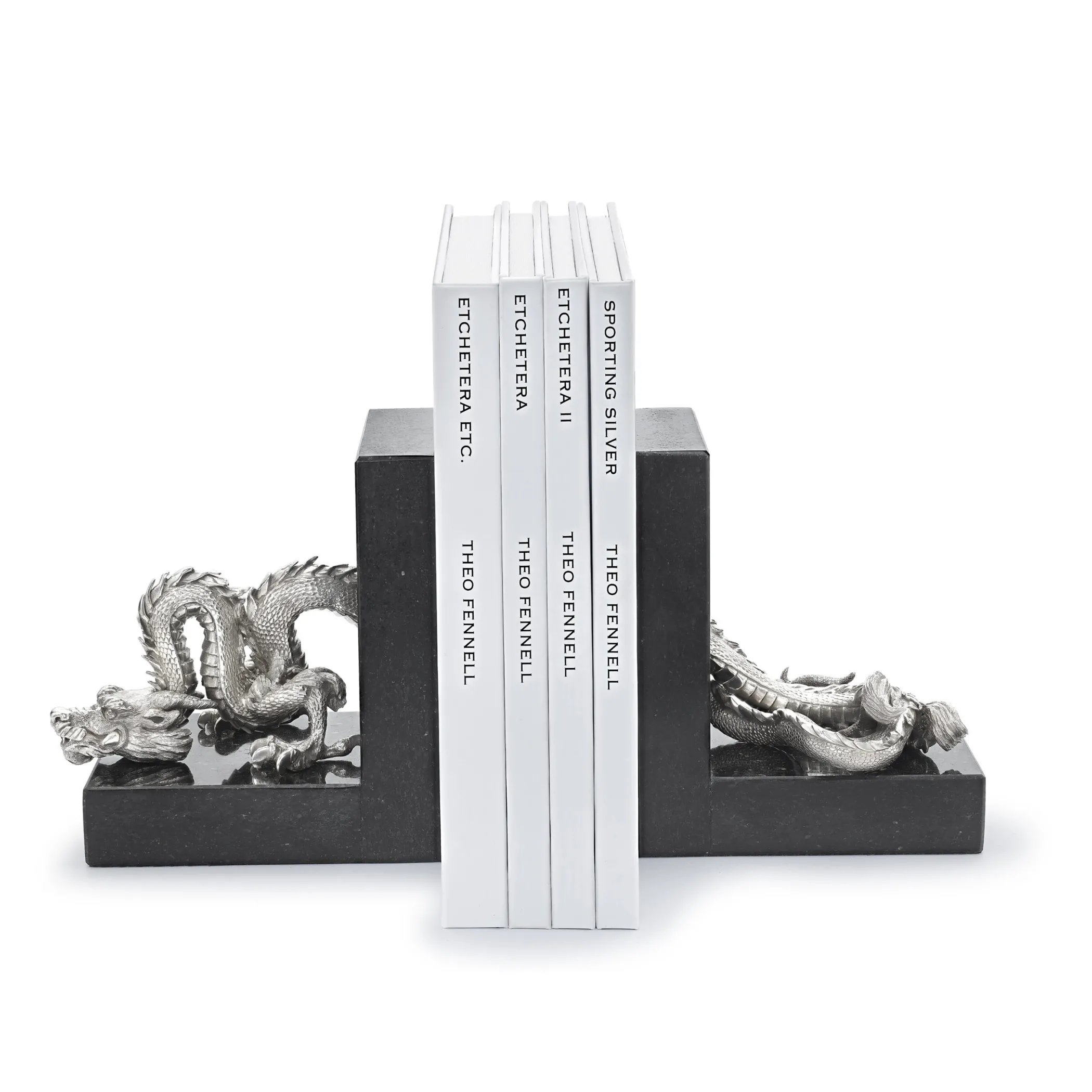 Theo Fennell Silverware*Silver Dragon Bookends