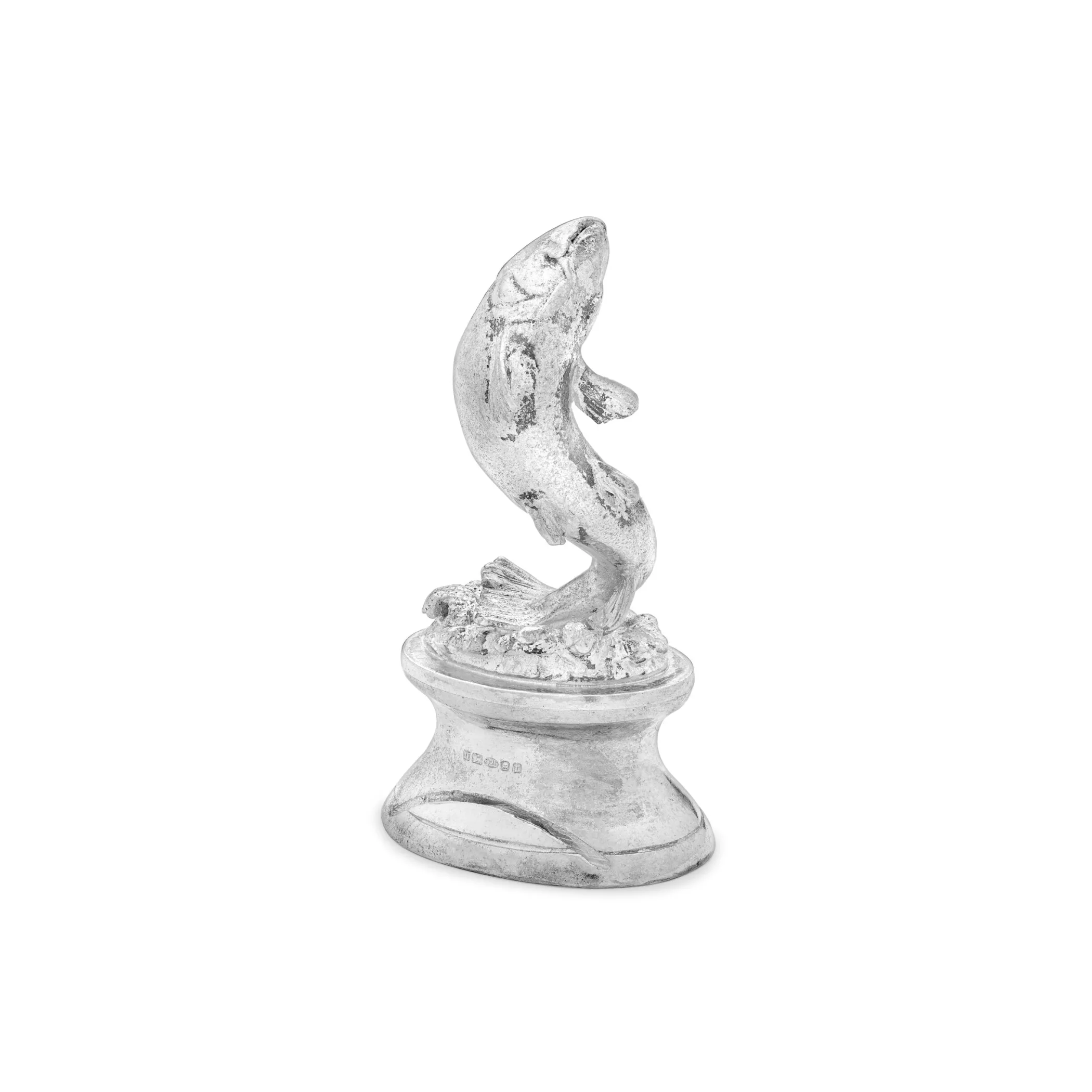 Theo Fennell Silverware*Silver Leaping Salmon Menu Holder