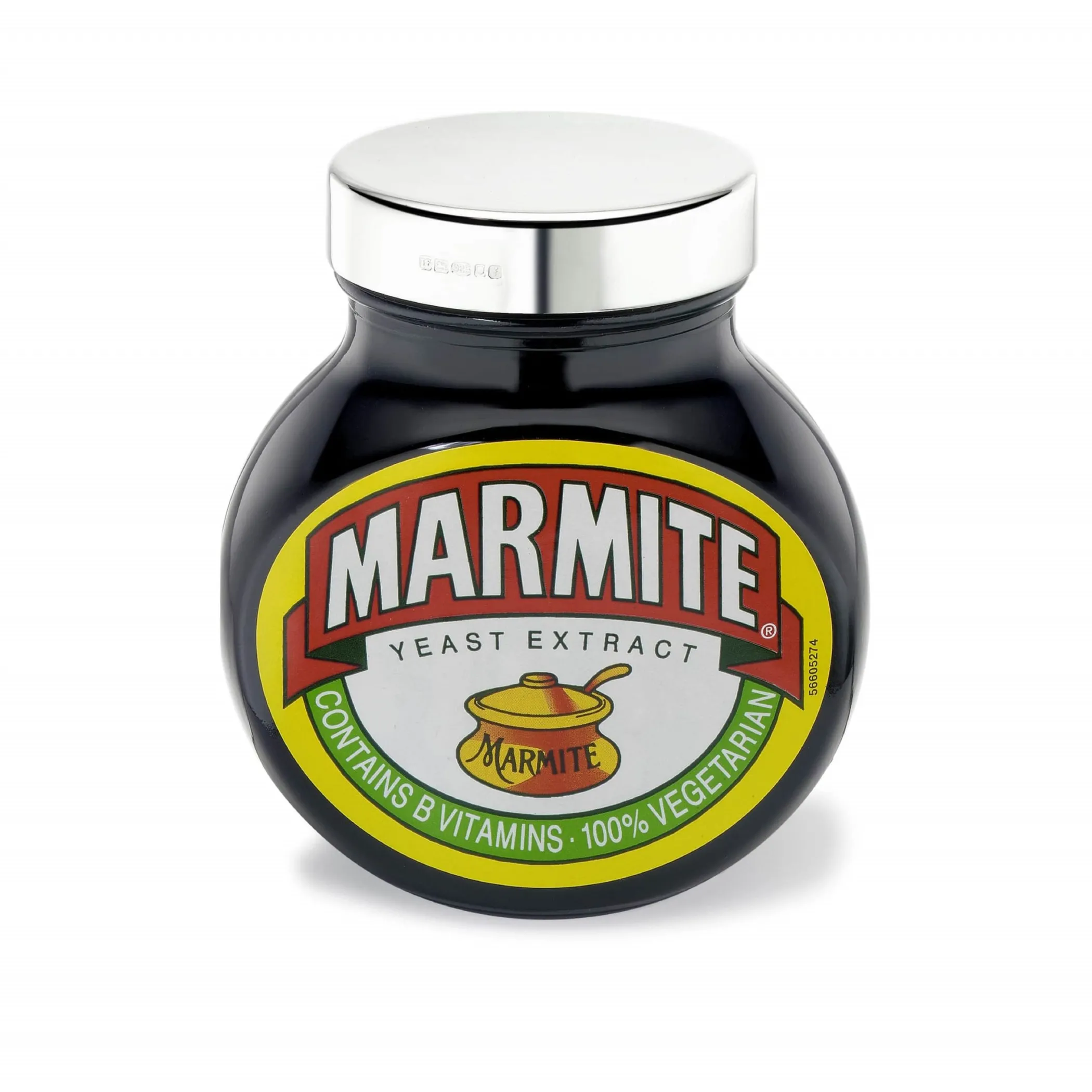 Theo Fennell Silverware*Silver Marmite 125gm Lid