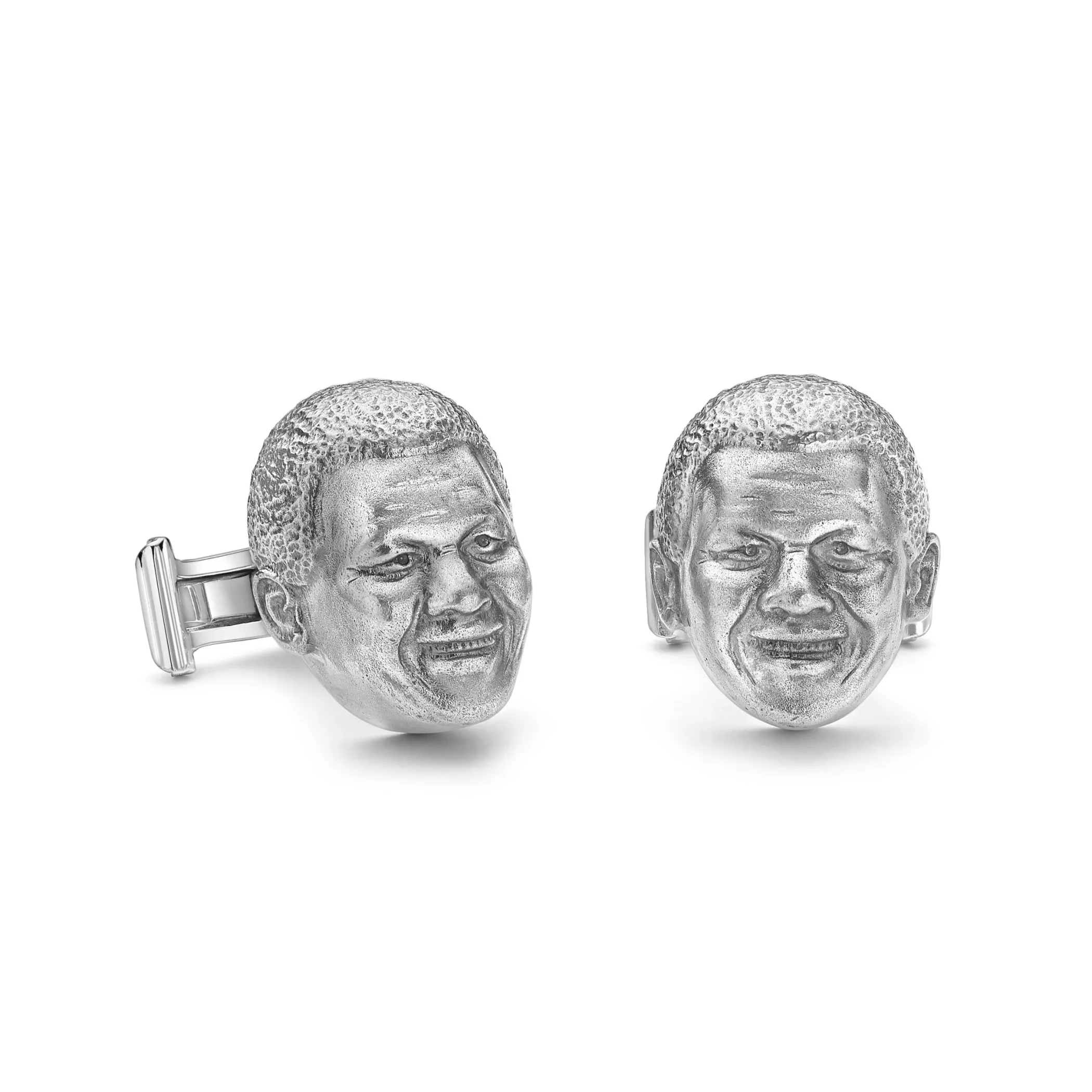 Theo Fennell Silverware | Jewellery*Silver Nelson Mandela Portrait Cufflinks
