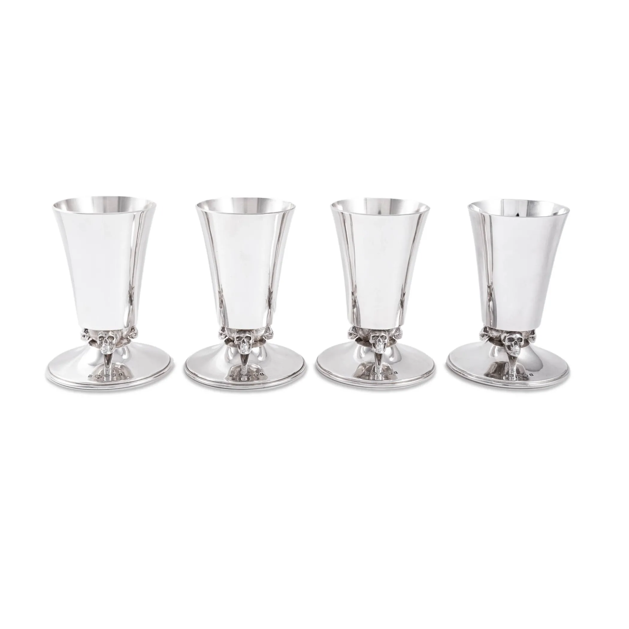 Theo Fennell Silverware*Silver Skull Foot Large Beaker