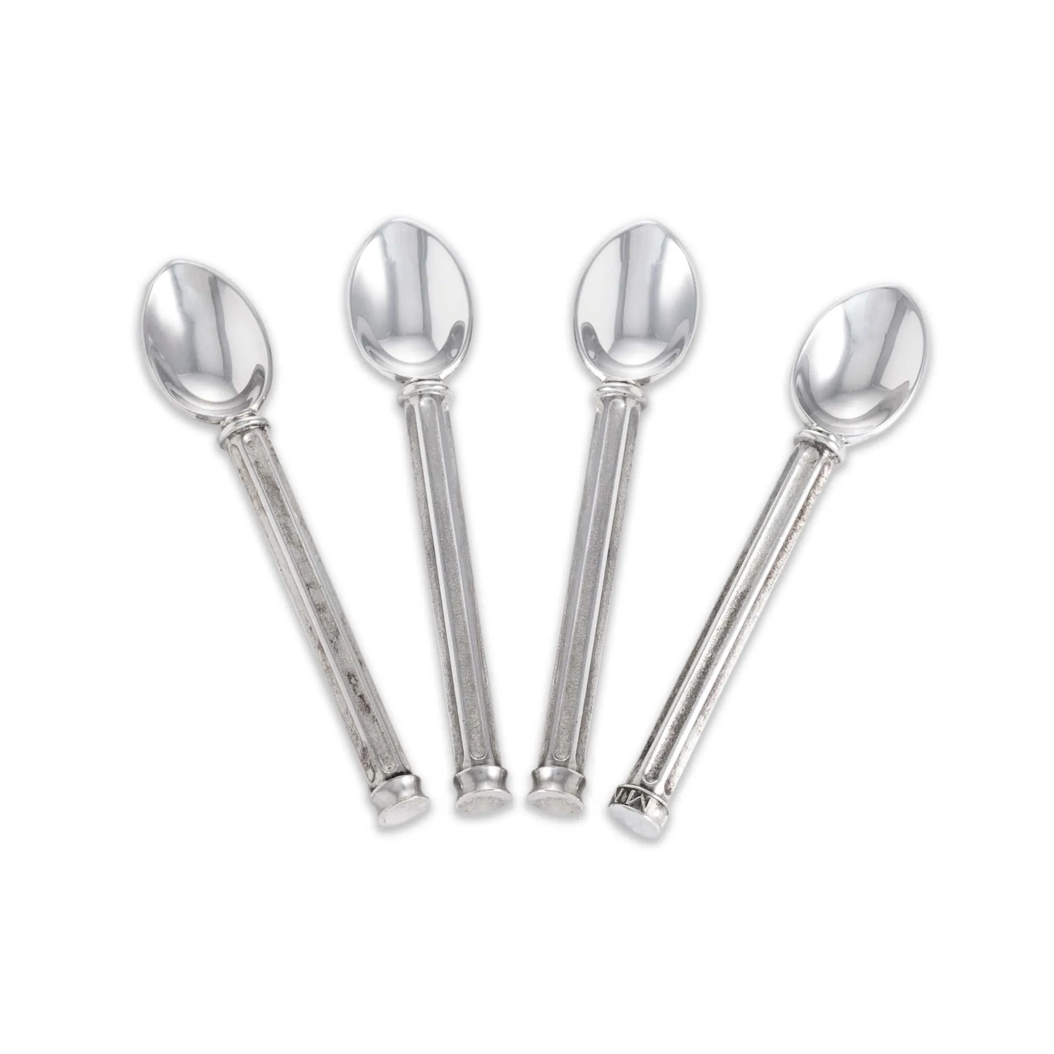 Theo Fennell Silverware*Silver Teaspoon with Fluted Handle