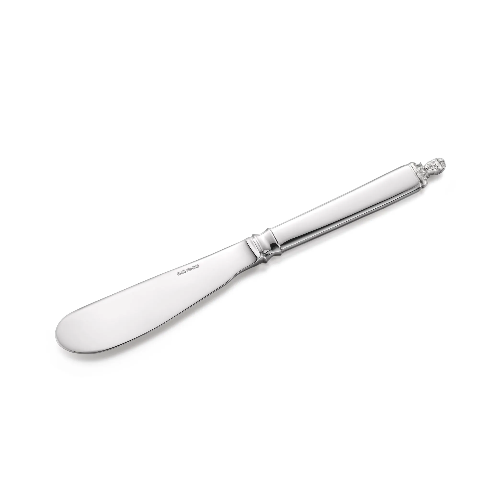 Theo Fennell Silverware*Silver The King Portrait Peanut Butter Knife