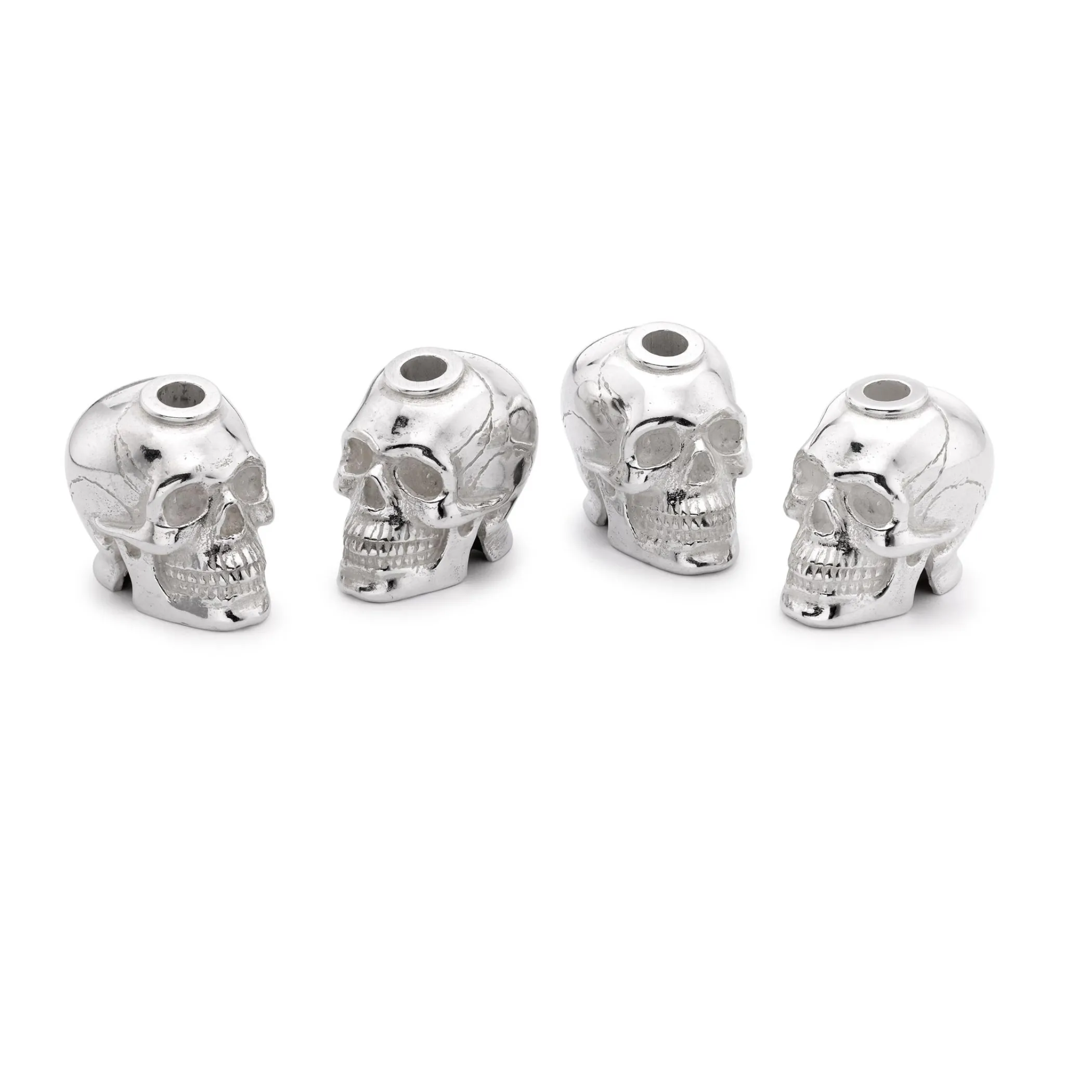 Theo Fennell Silverware*Skull Joss Stick Holders Set of Four
