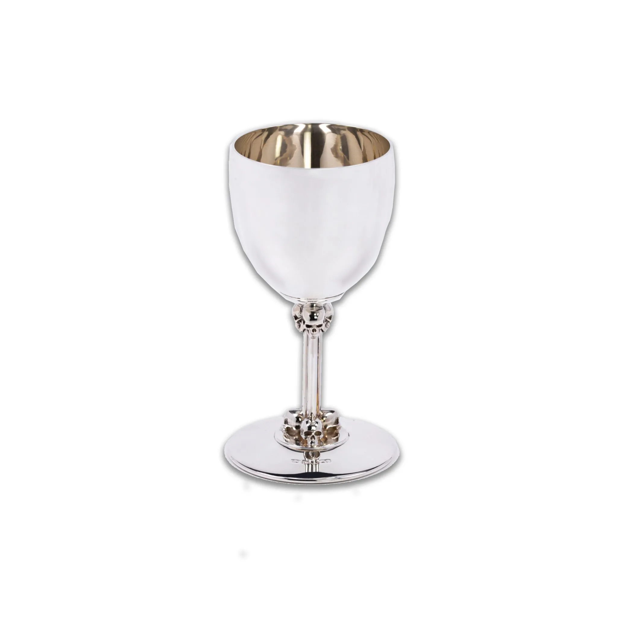 Theo Fennell Silverware*Skull Motif Wine Goblet