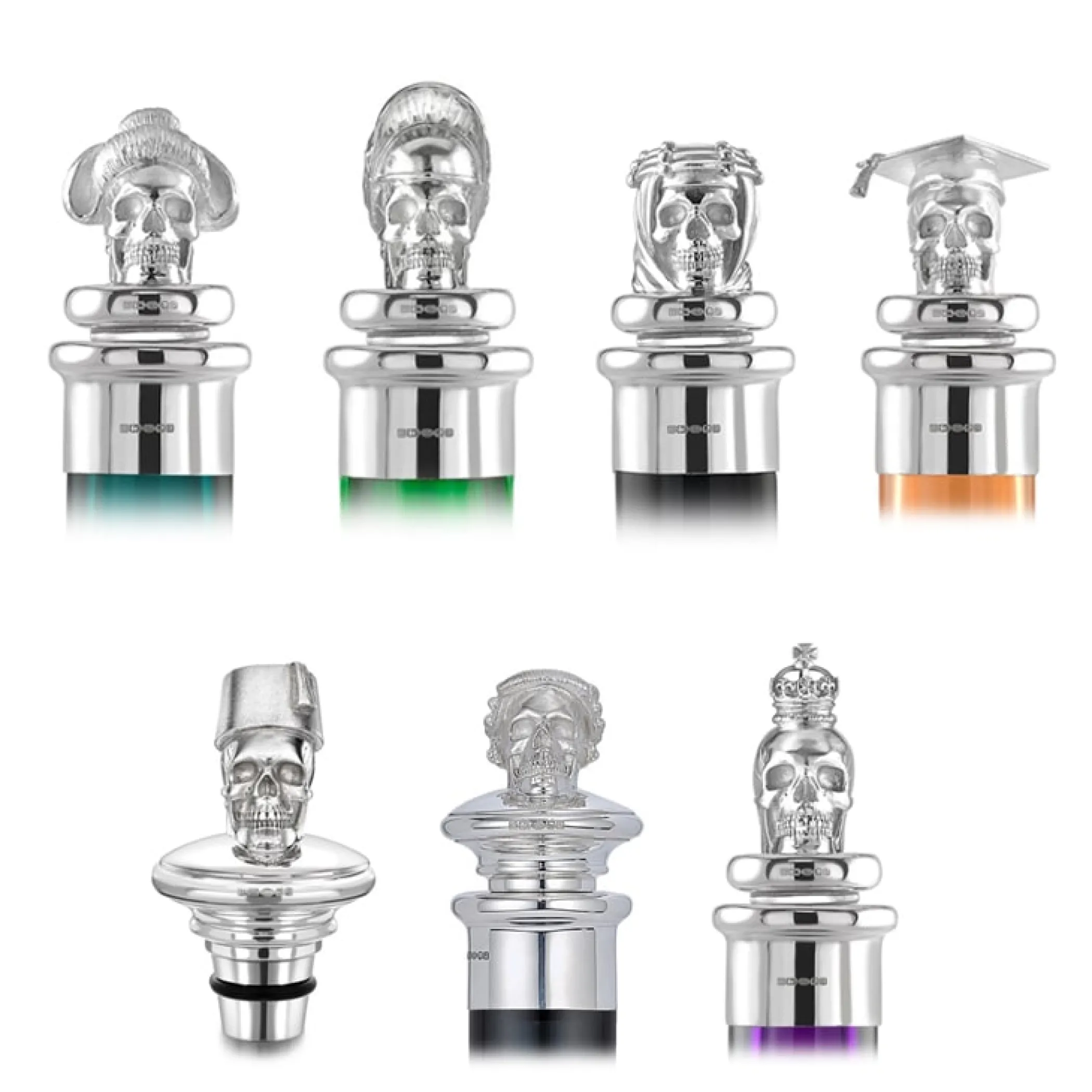 Theo Fennell Silverware*Skull Stoppers Selection