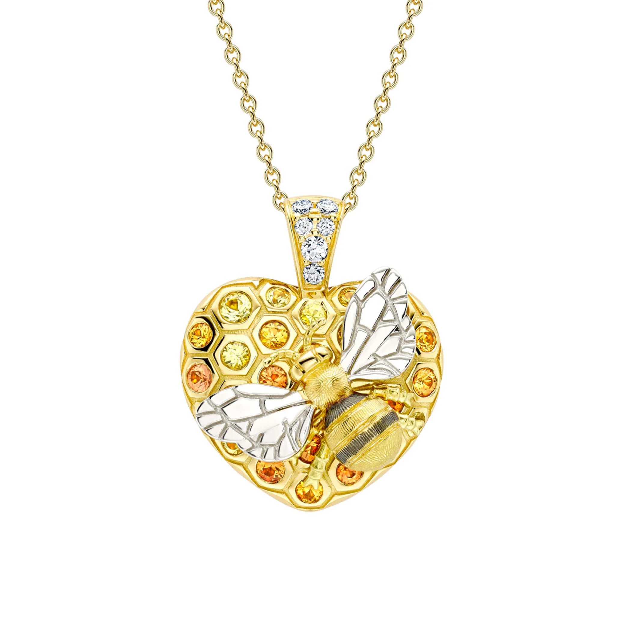 Theo Fennell Jewellery | Art Pendants*Small Queen Bee ‘Art Pendant & Chain