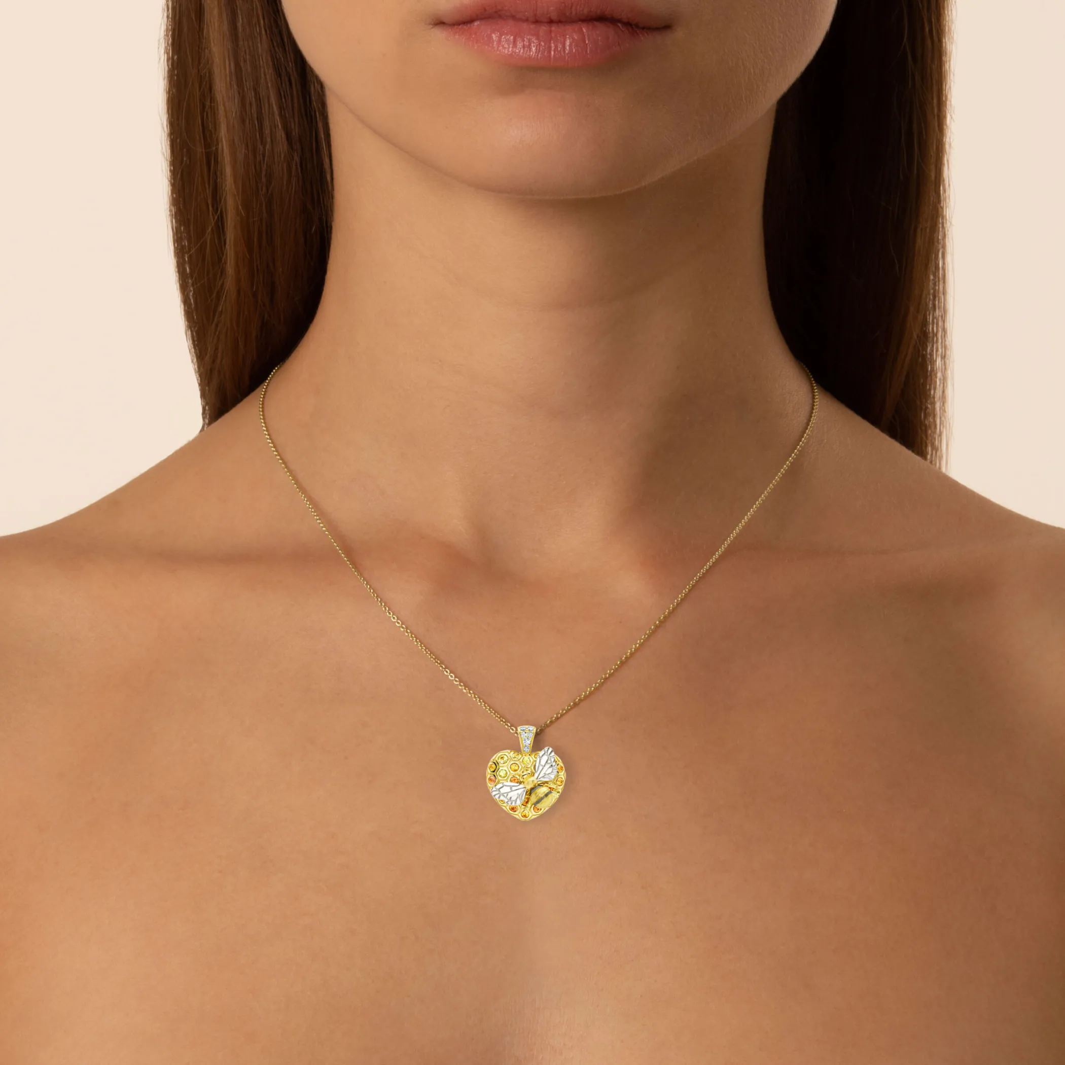Theo Fennell Jewellery | Art Pendants*Small Queen Bee ‘Art Pendant & Chain