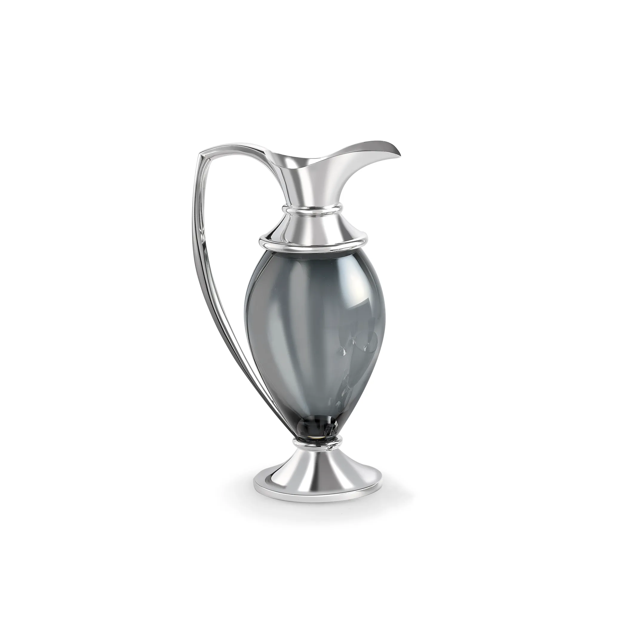 Theo Fennell Silverware*Smoke Crystal Pavilion Jug