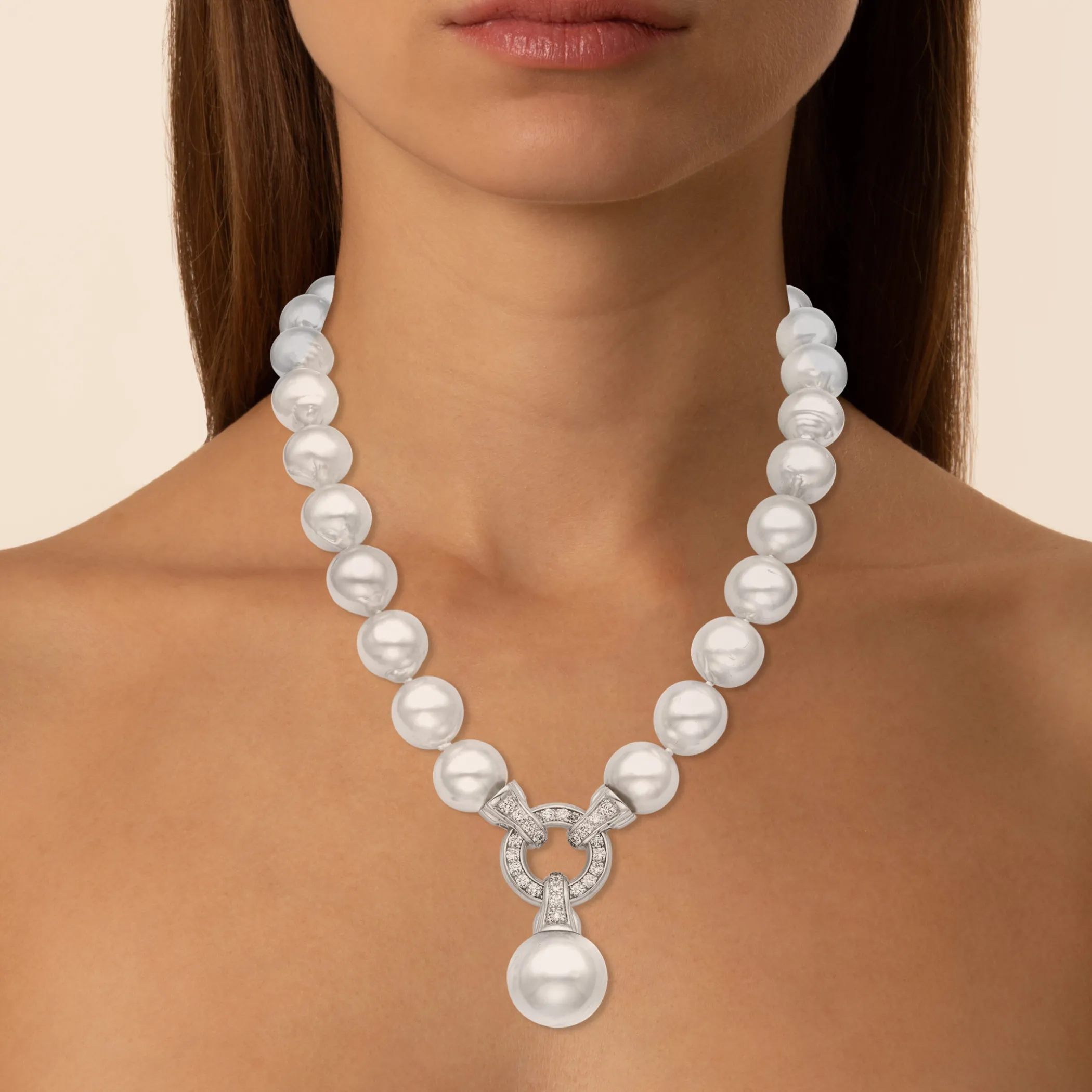 Theo Fennell Jewellery | Necklaces*South Sea Pearl Necklace With Diamond Link Clasp