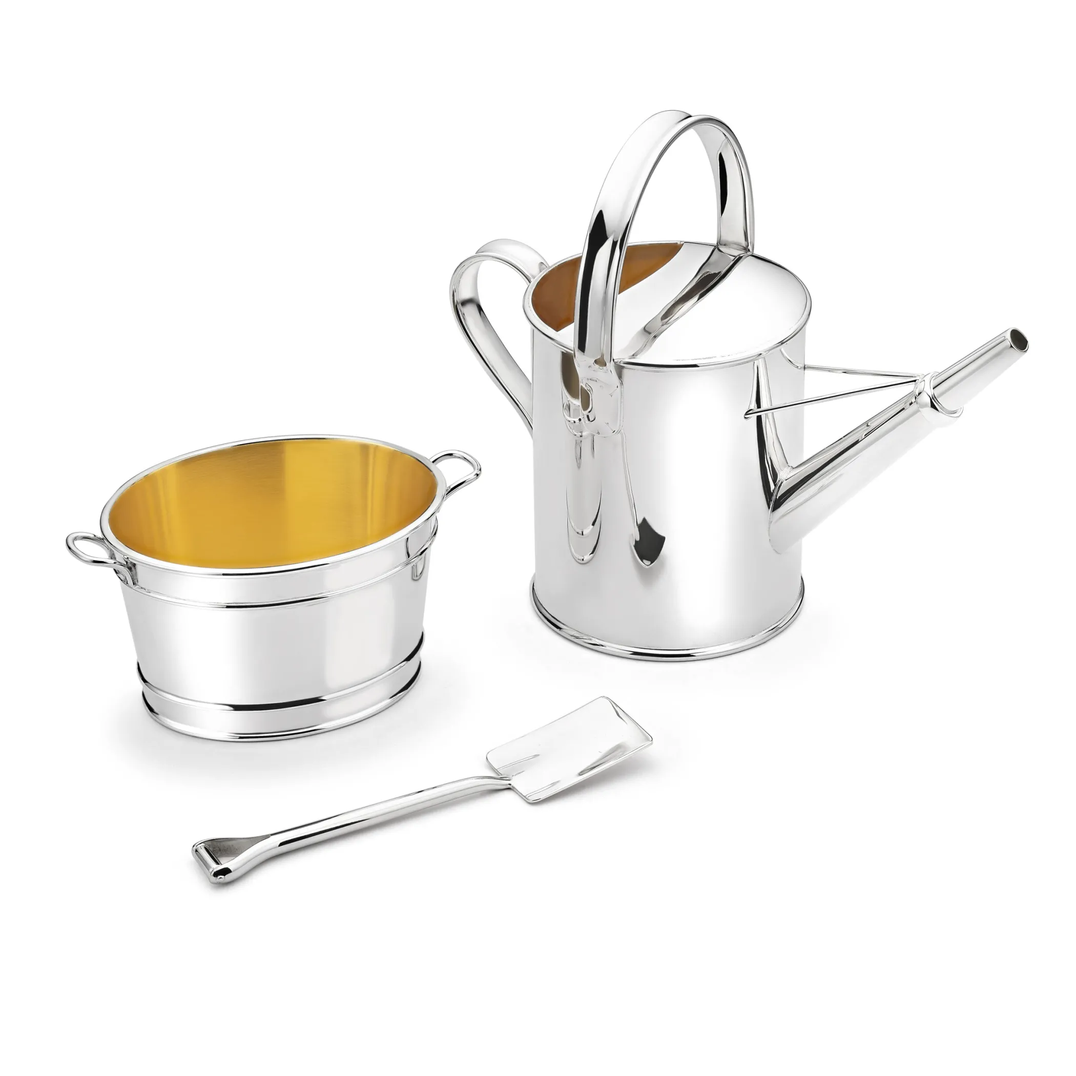 Theo Fennell Silverware*Sterling Silver Garden Condiment Set