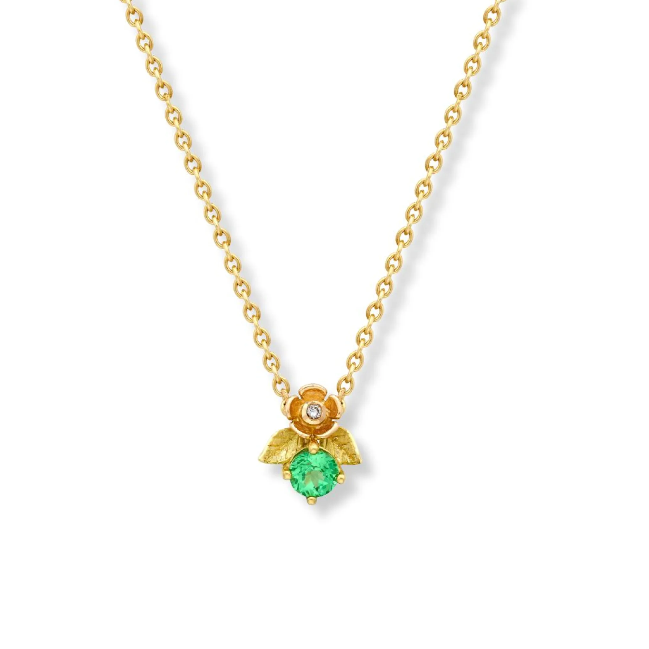 Theo Fennell Jewellery | Necklaces*Tsavorite Posy Blossom Necklace