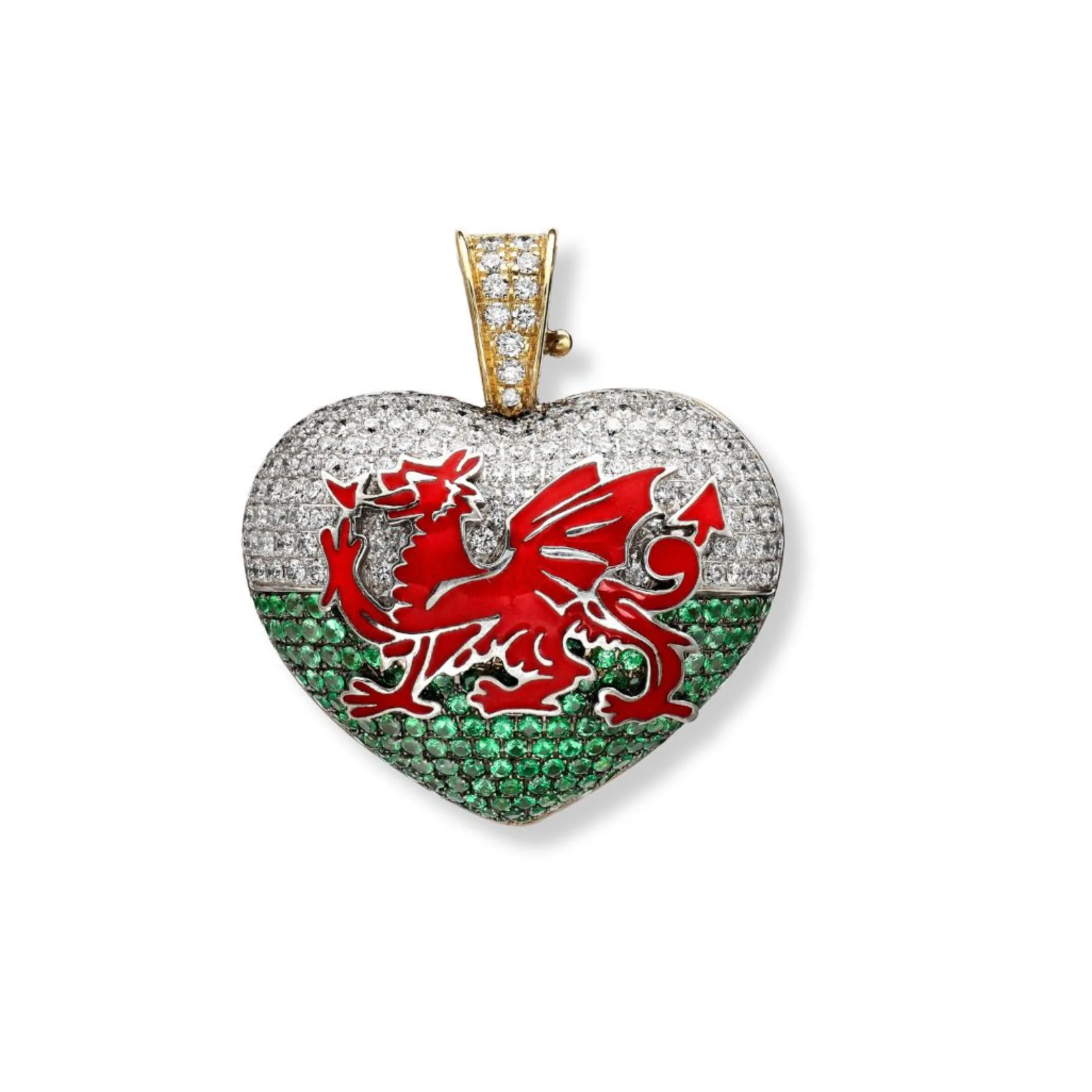 Theo Fennell Jewellery | One Off Pieces*Welsh Flag ‘Art Pendant