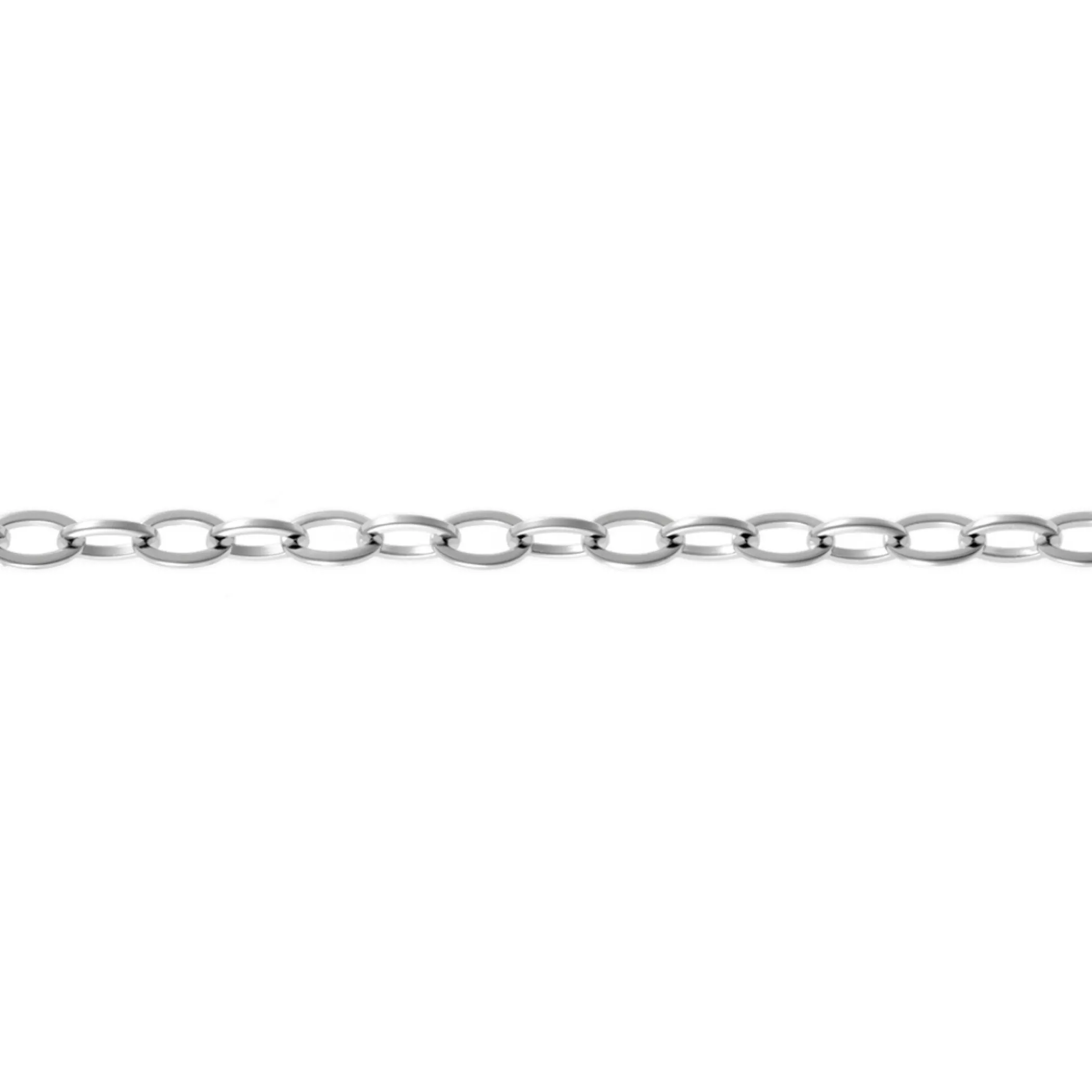 Theo Fennell Jewellery | Bracelets & Charms*White Gold Outline Small Link Charm Bracelet