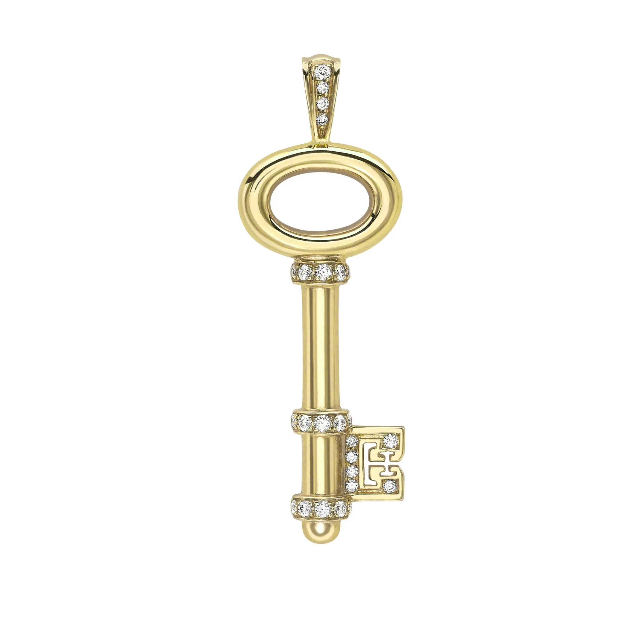 Theo Fennell Jewellery | Pendants*Yellow Gold and Diamond Baby Key Pendant