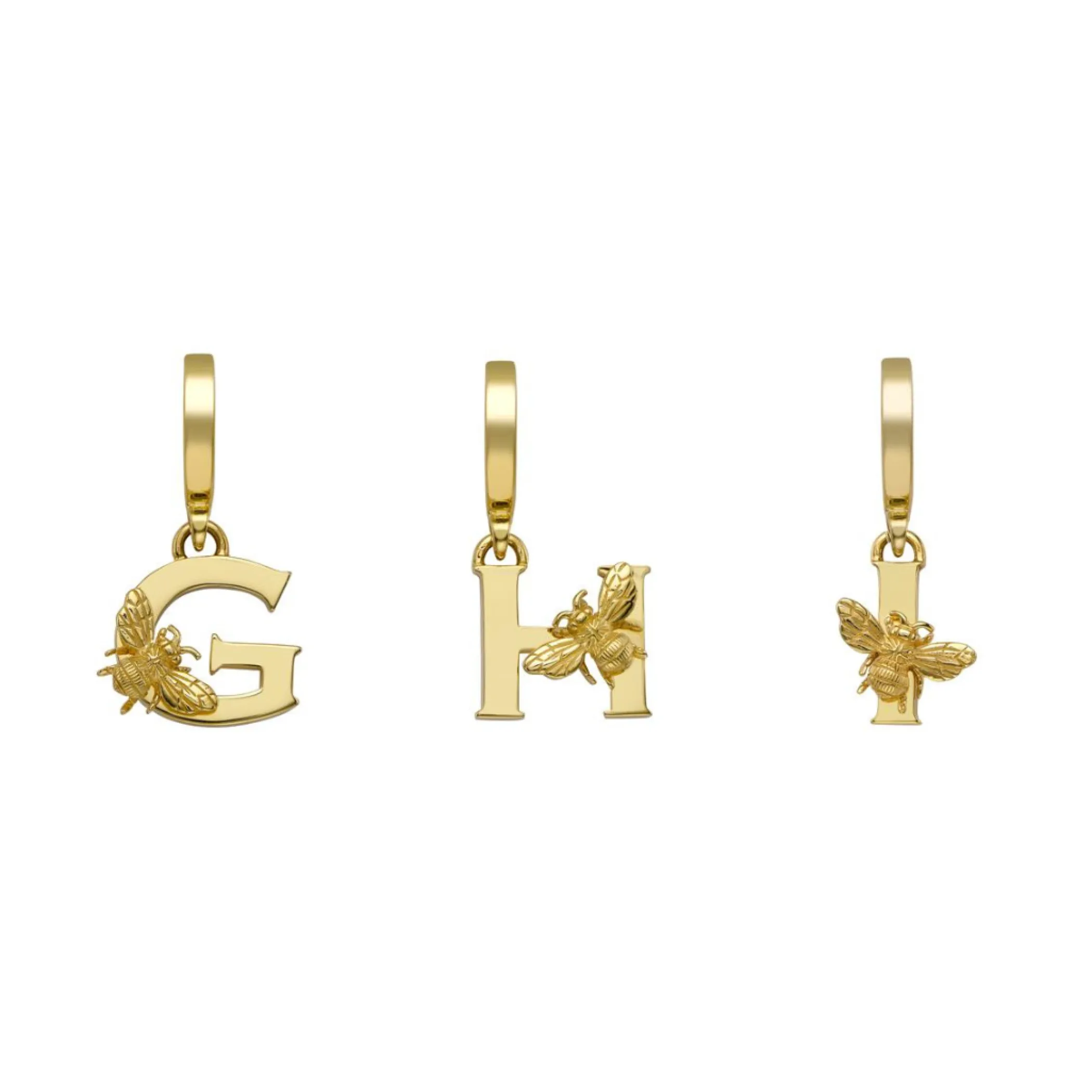 yellow_gold_letter_c_char_3.webp Theo Fennell Jewellery | Pendants*Yellow Gold Letter ‘C’ Charm with Bee Motif
