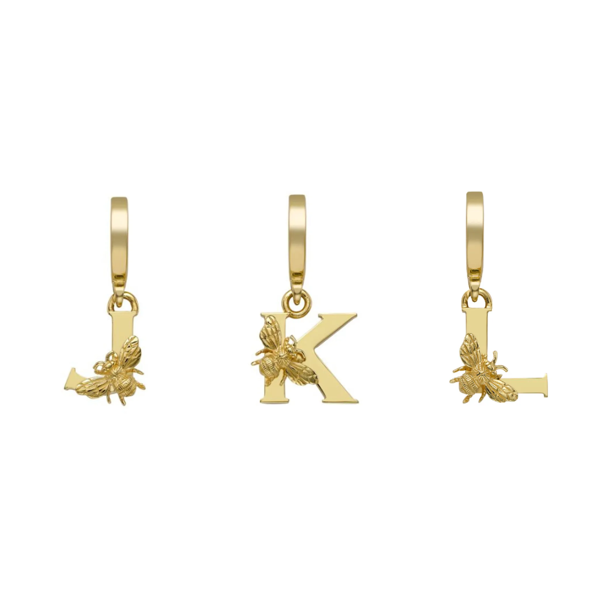 yellow_gold_letter_c_char_4.webp Theo Fennell Jewellery | Pendants*Yellow Gold Letter ‘C’ Charm with Bee Motif
