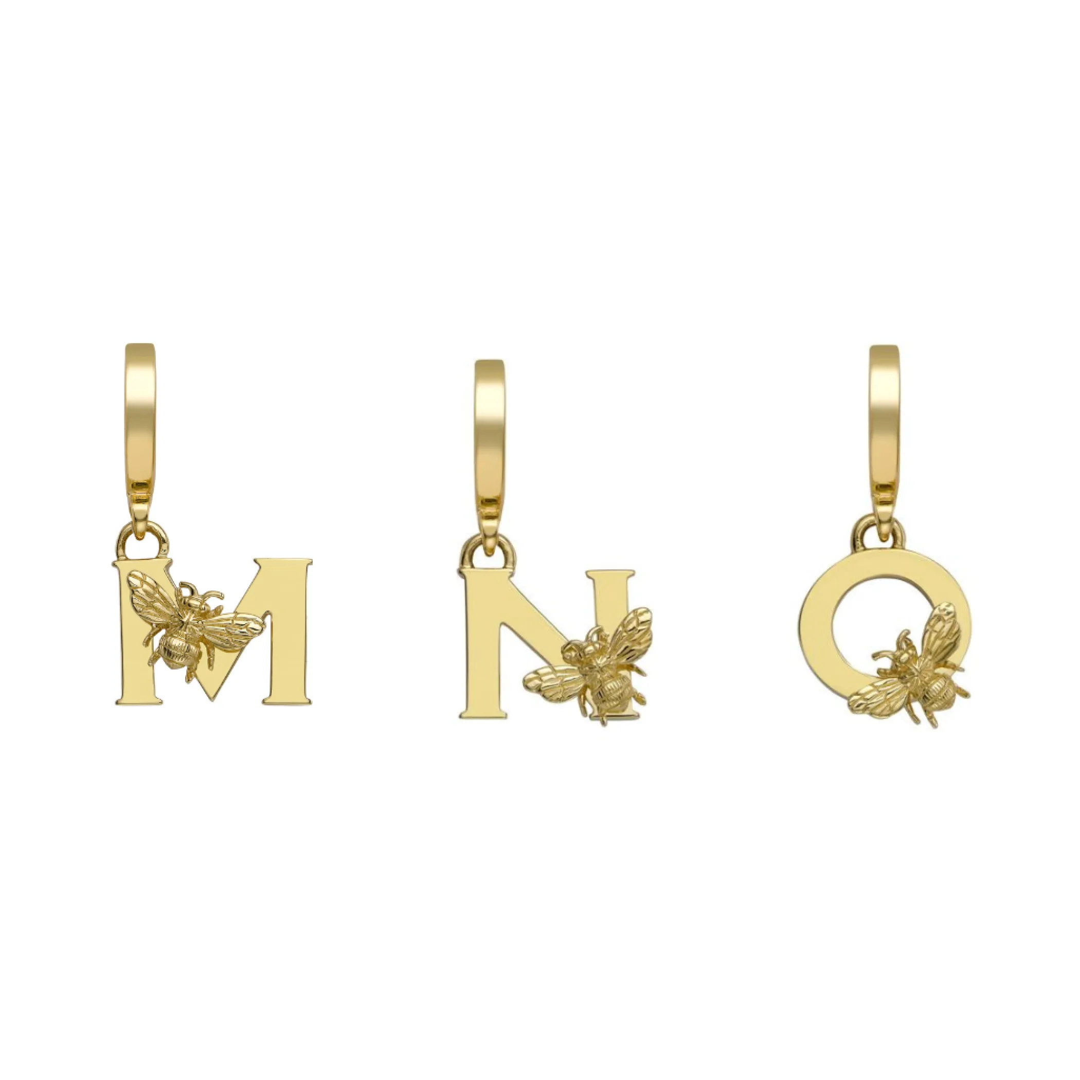 yellow_gold_letter_c_char_5.webp Theo Fennell Jewellery | Pendants*Yellow Gold Letter ‘C’ Charm with Bee Motif