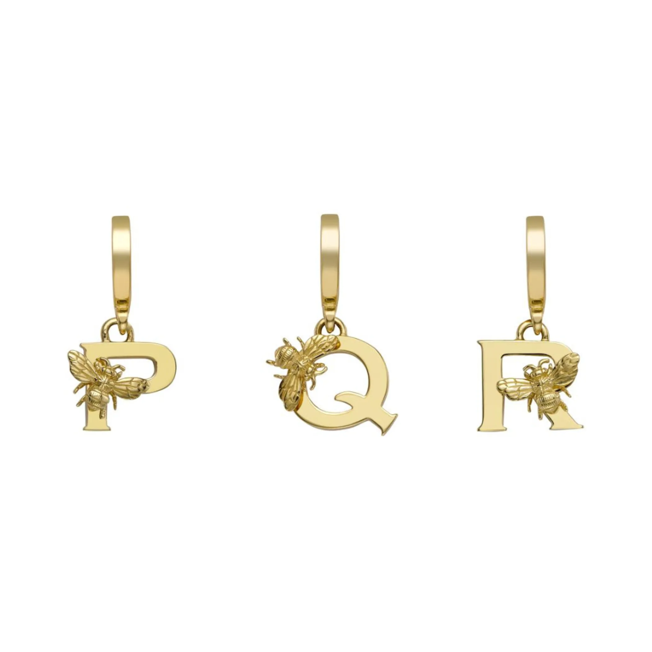 yellow_gold_letter_c_char_6.webp Theo Fennell Jewellery | Pendants*Yellow Gold Letter ‘C’ Charm with Bee Motif