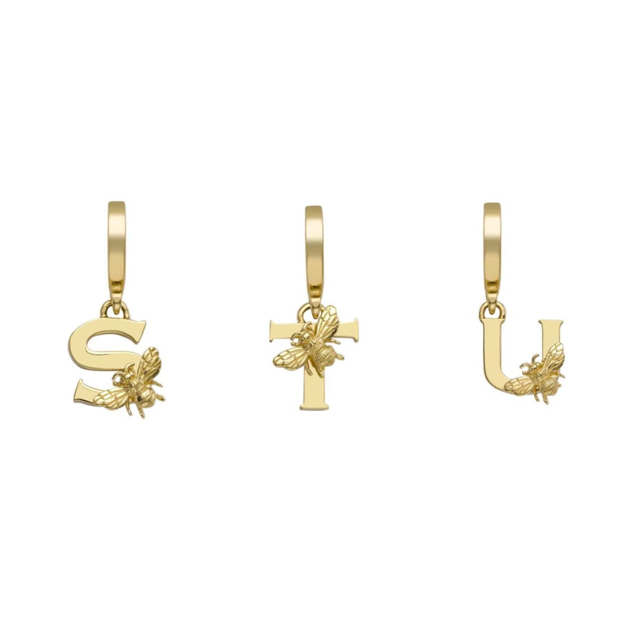 yellow_gold_letter_c_char_7.webp Theo Fennell Jewellery | Pendants*Yellow Gold Letter ‘C’ Charm with Bee Motif