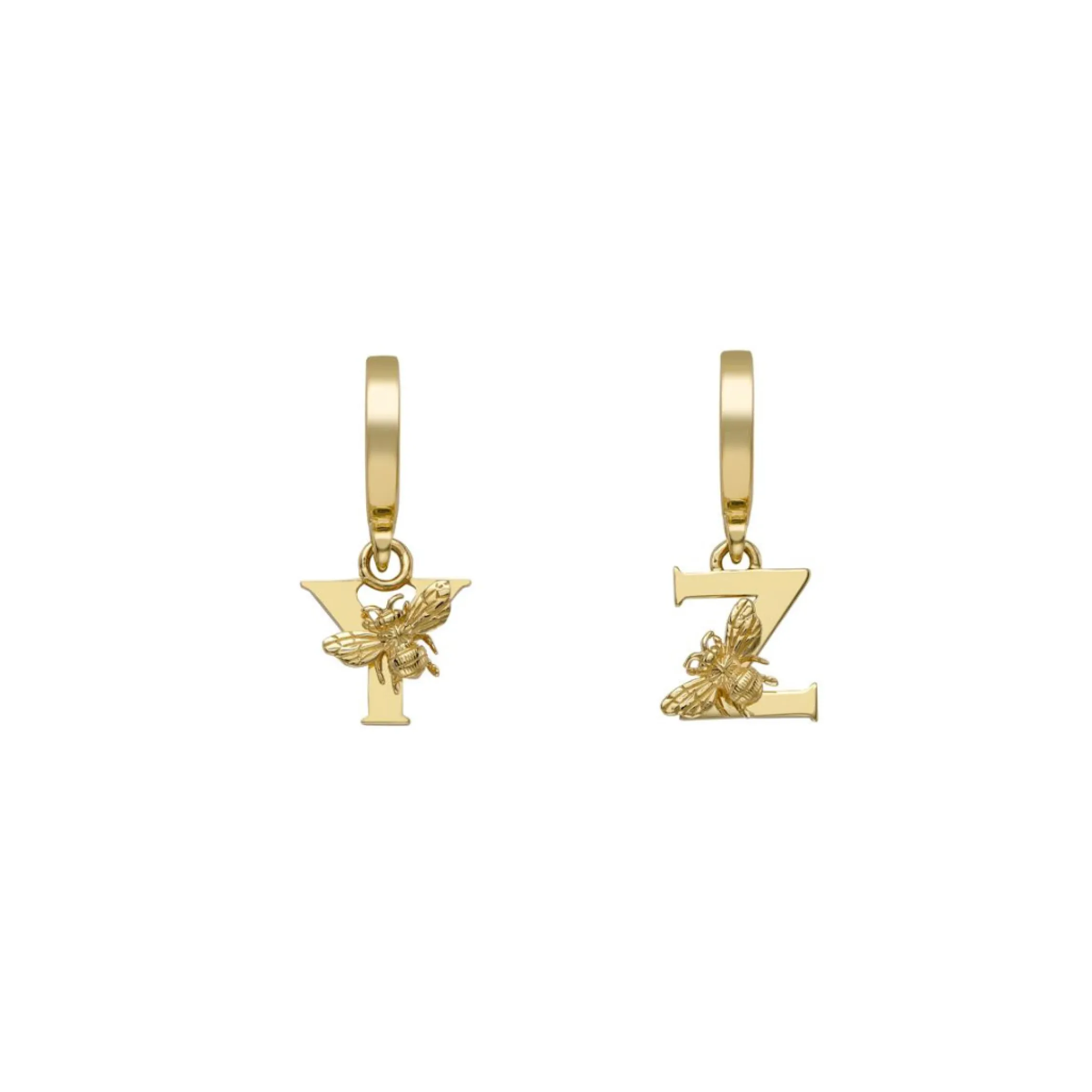 yellow_gold_letter_c_char_9.webp Theo Fennell Jewellery | Pendants*Yellow Gold Letter ‘C’ Charm with Bee Motif